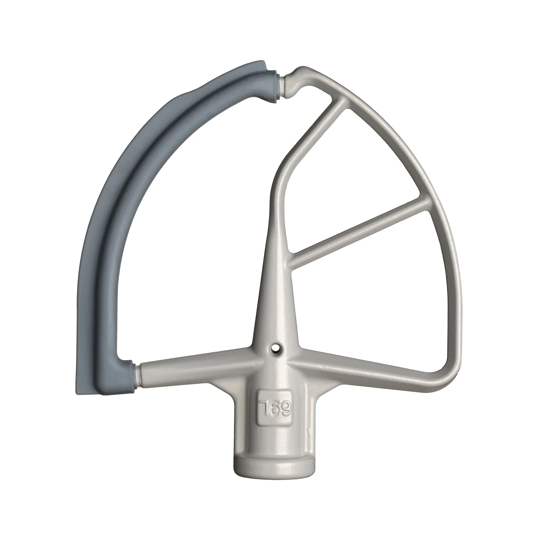 KitchenAid Flachrührer mit Silikonrand groß, Silver KitchenAid