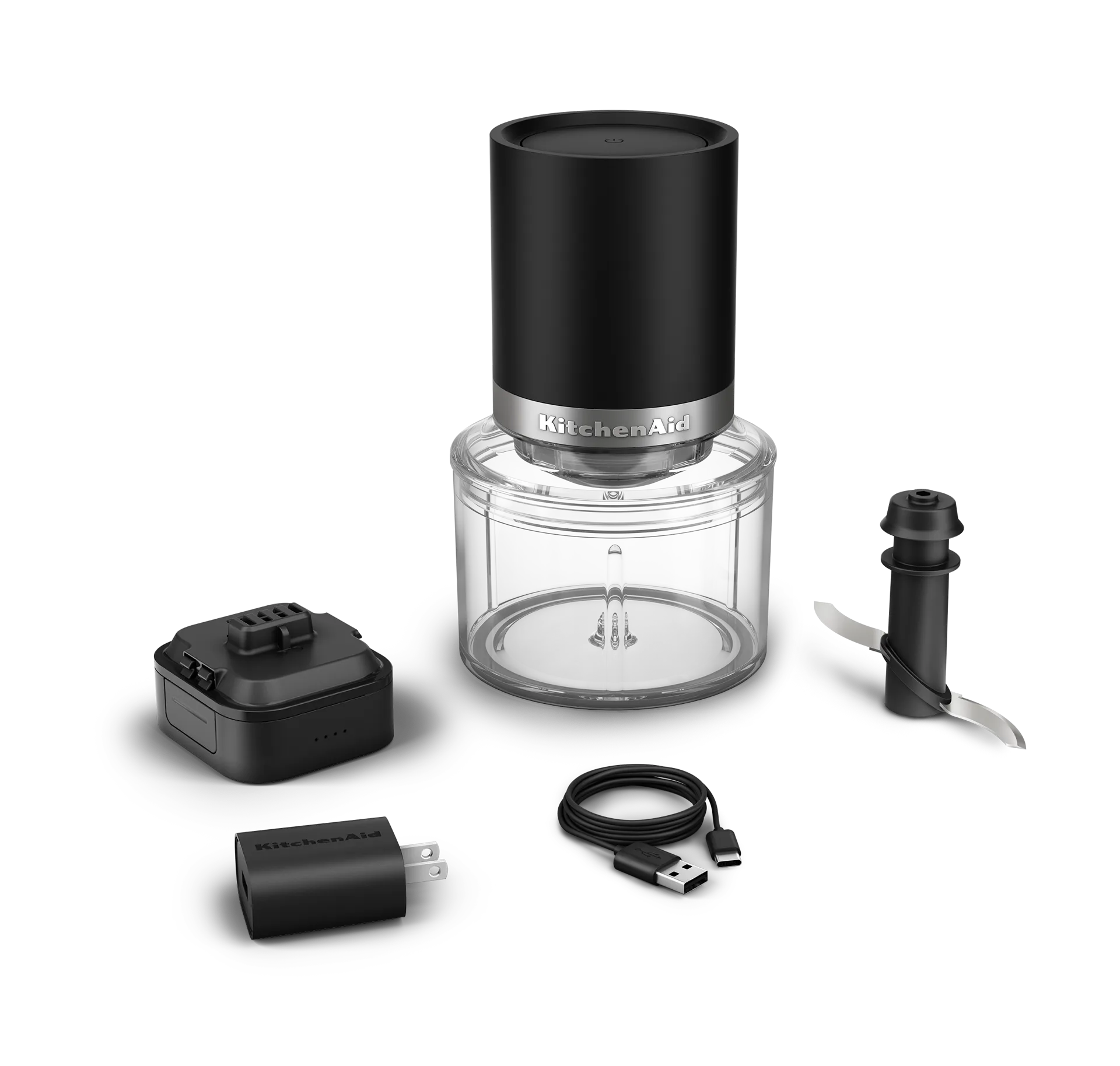 KitchenAid Go kabelloser Zerkleinerer ohne Akku, Matt schwarz KitchenAid