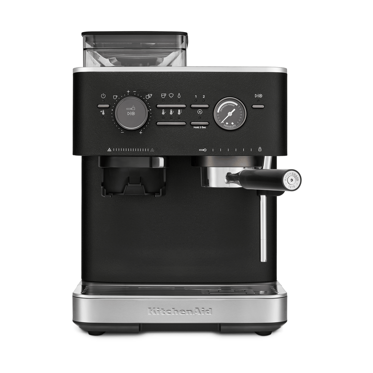 KitchenAid KitchenAid halbautomatische Espressomaschine mit Mühle Cast iron black