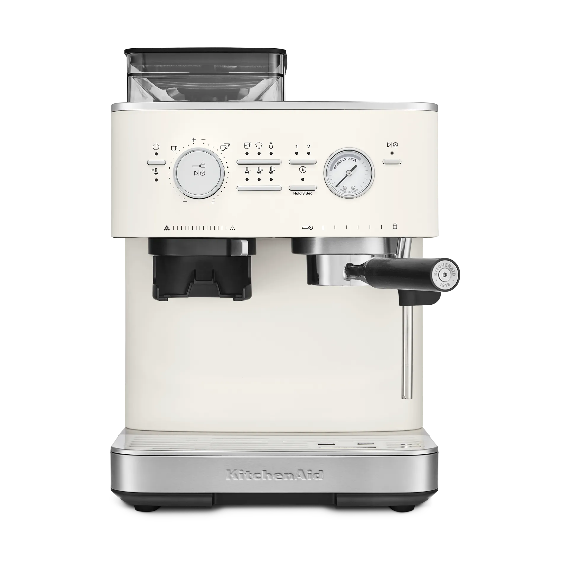 KitchenAid halbautomatische Espressomaschine mit Mühle, Porcelain white KitchenAid