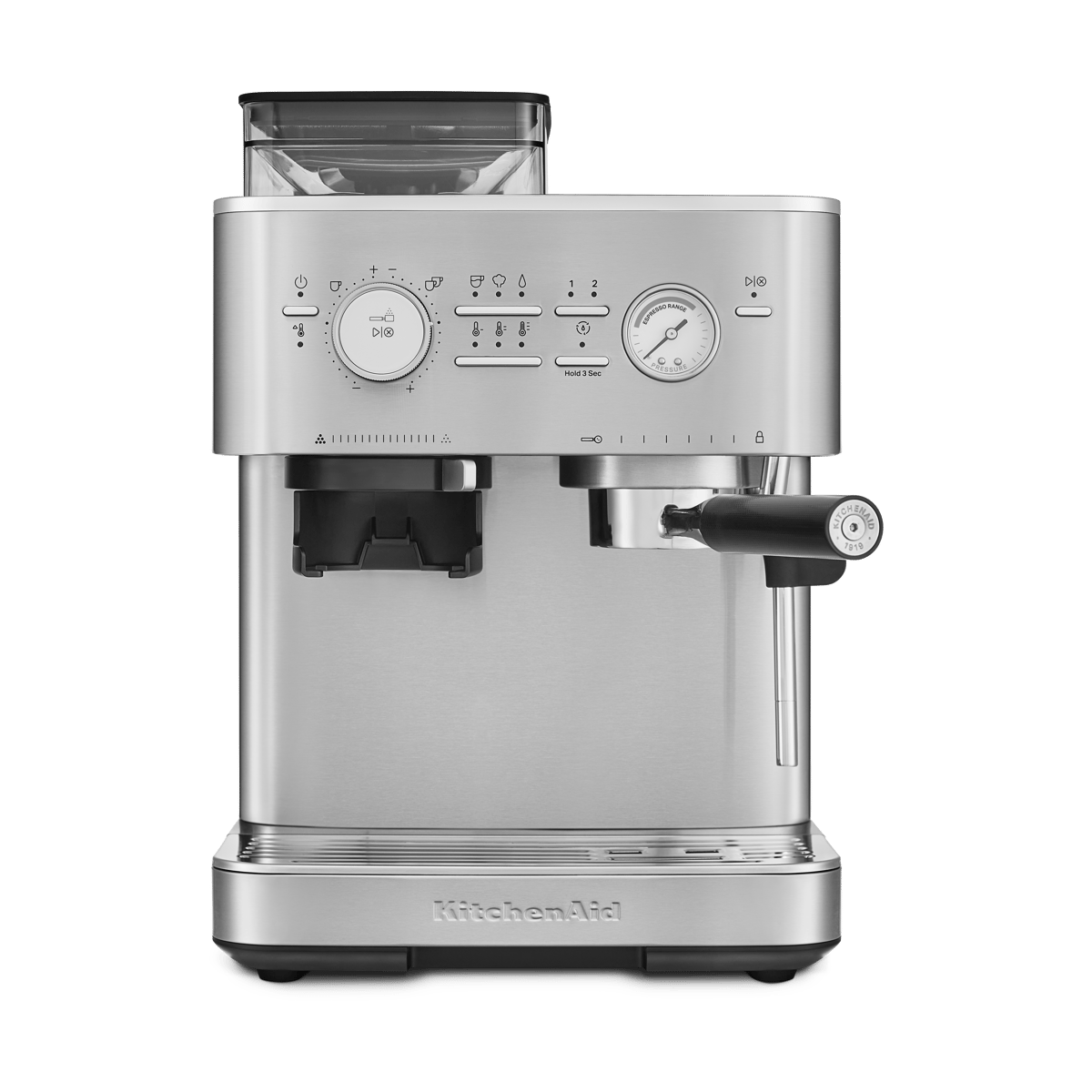 KitchenAid KitchenAid halbautomatische Espressomaschine mit Mühle Stahl