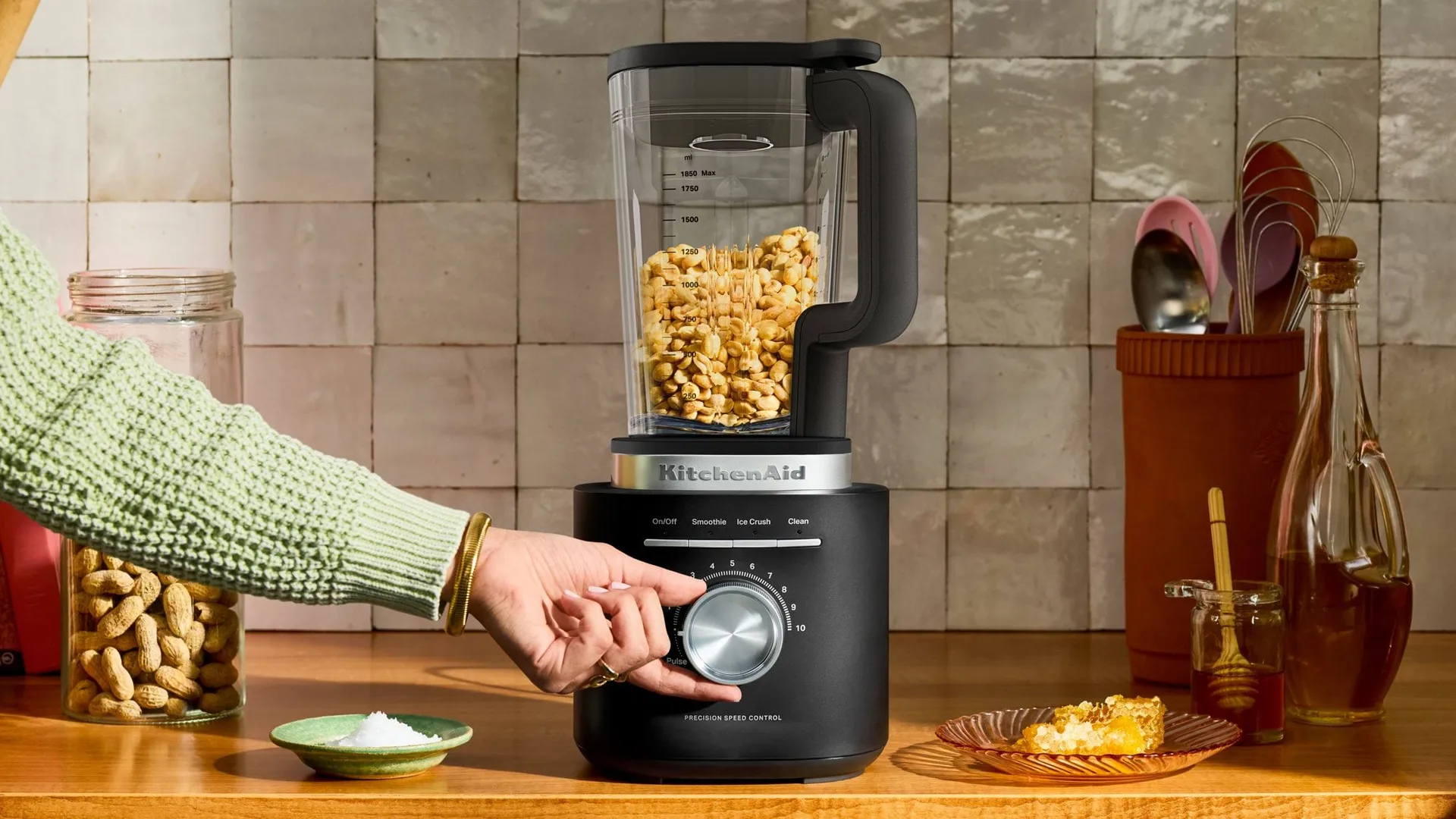KitchenAid Pure Power Blender-Glaskanne, Matt Schwarz, 1,85 l KitchenAid