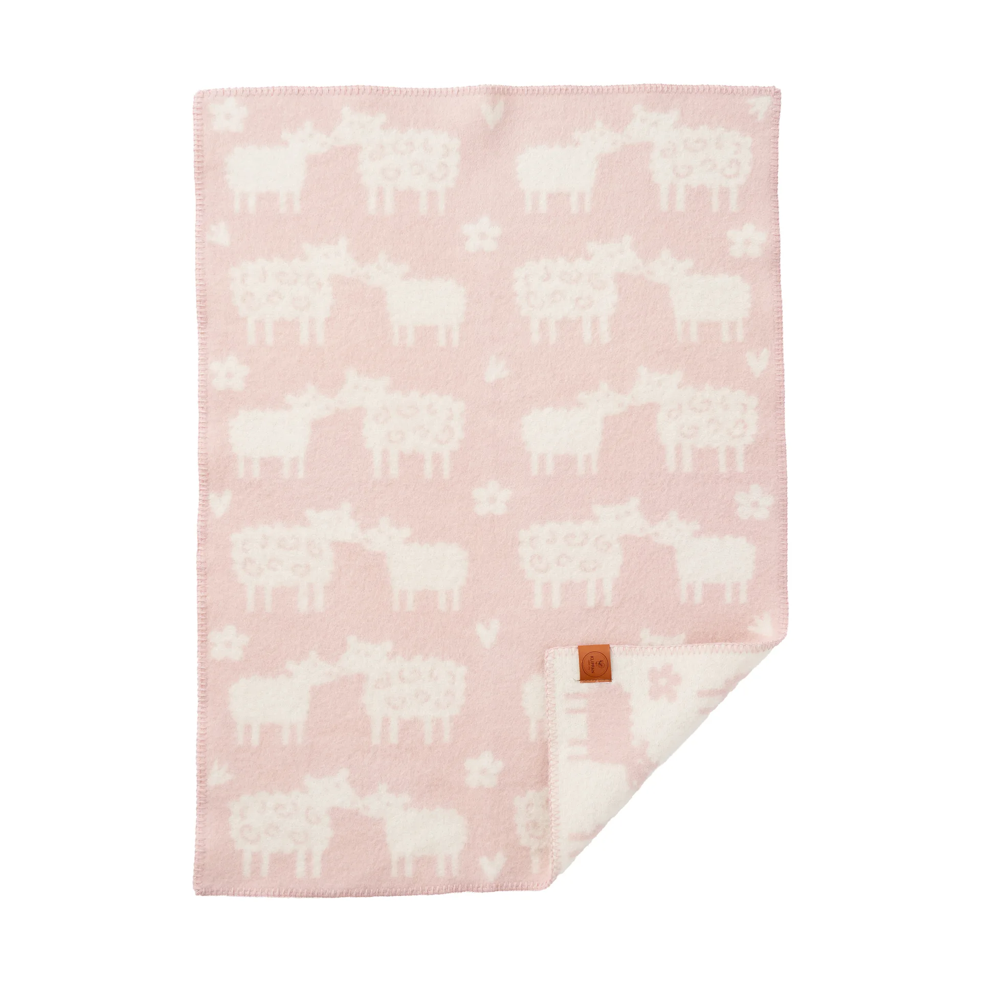 Bää Kinderdecke wolle, Soft pink, 65x90 cm Klippan Yllefabrik