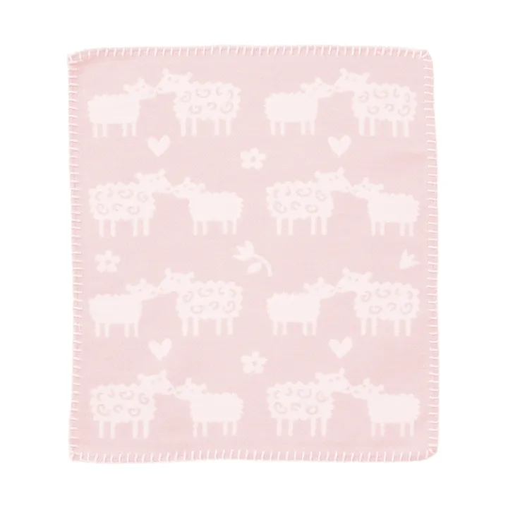 Bää Schmusetuch - Soft pink, 34x40 cm - Klippan Yllefabrik