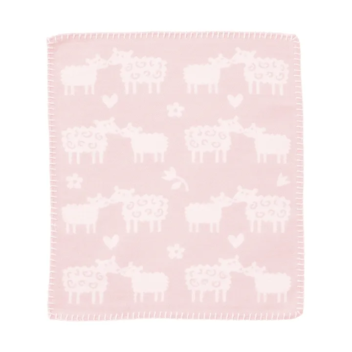 Bää Schmusetuch - Soft pink, 34x40 cm - Klippan Yllefabrik