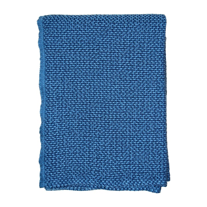 Basket Baumwolldecke 130 x 180cm - Sea blue (blau) - Klippan Yllefabrik