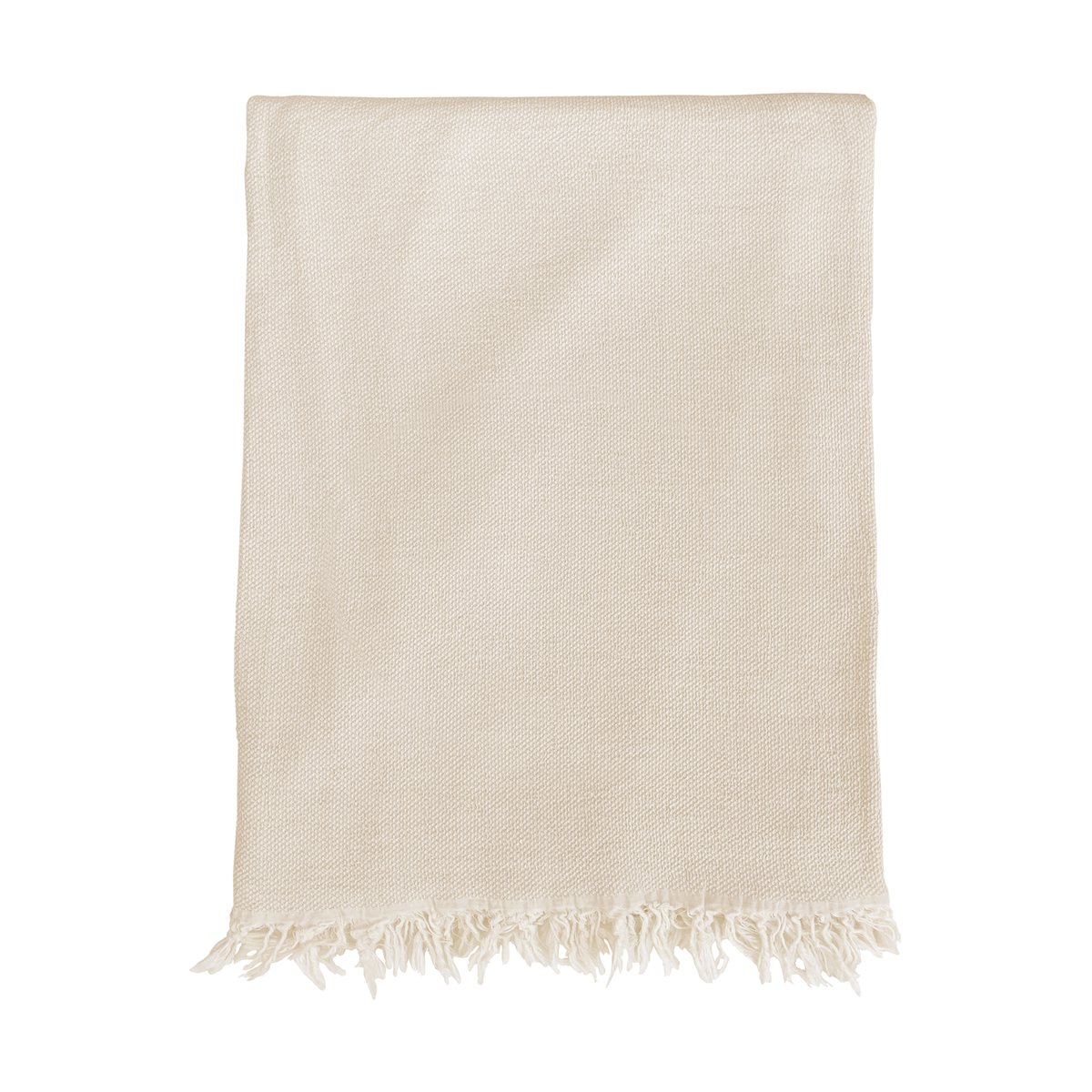 Klippan Yllefabrik Boheme Baumwolldecke 130x170 cm Beige