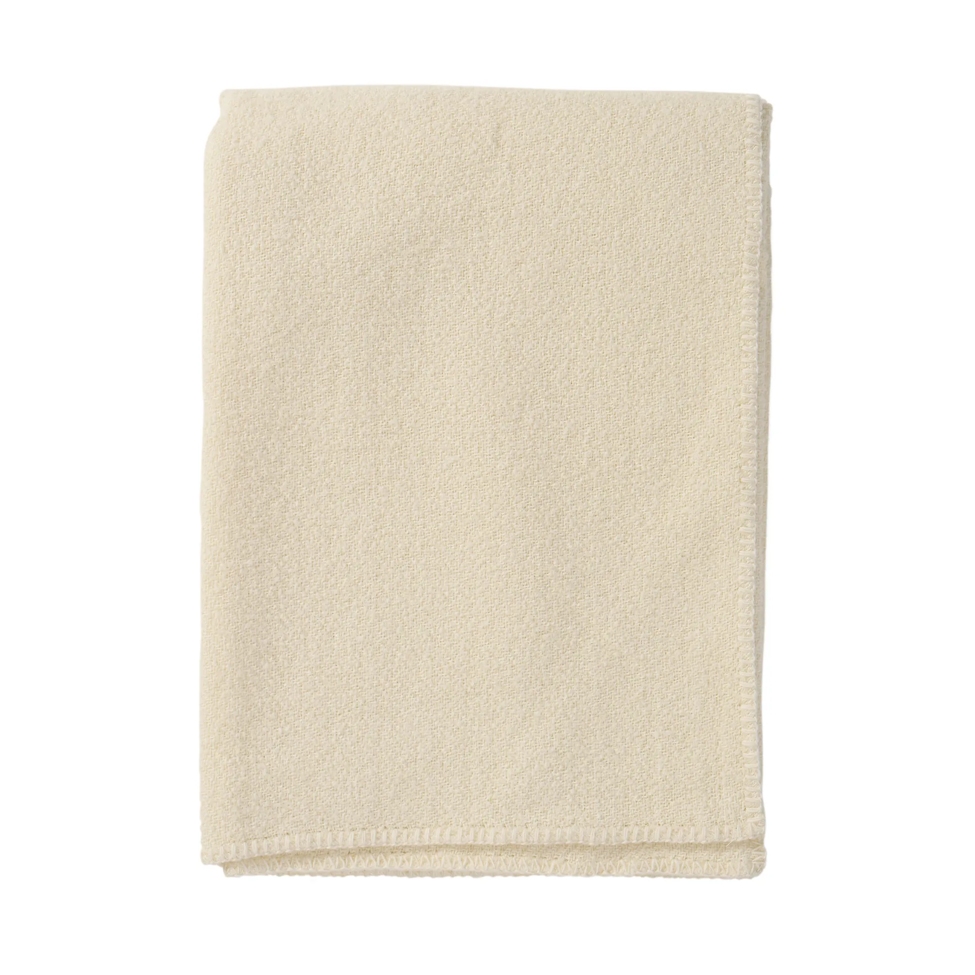 Bouclé Wolldecke 140x200 cm, Cream Klippan Yllefabrik