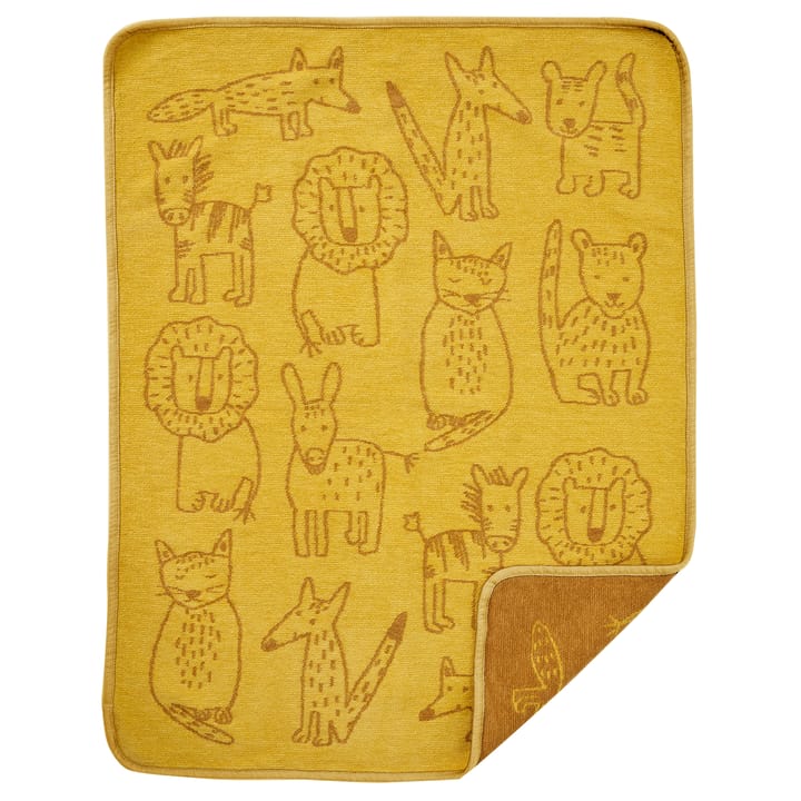 Buddies Kinderdecke 70 x 90cm - Yellow - Klippan Yllefabrik