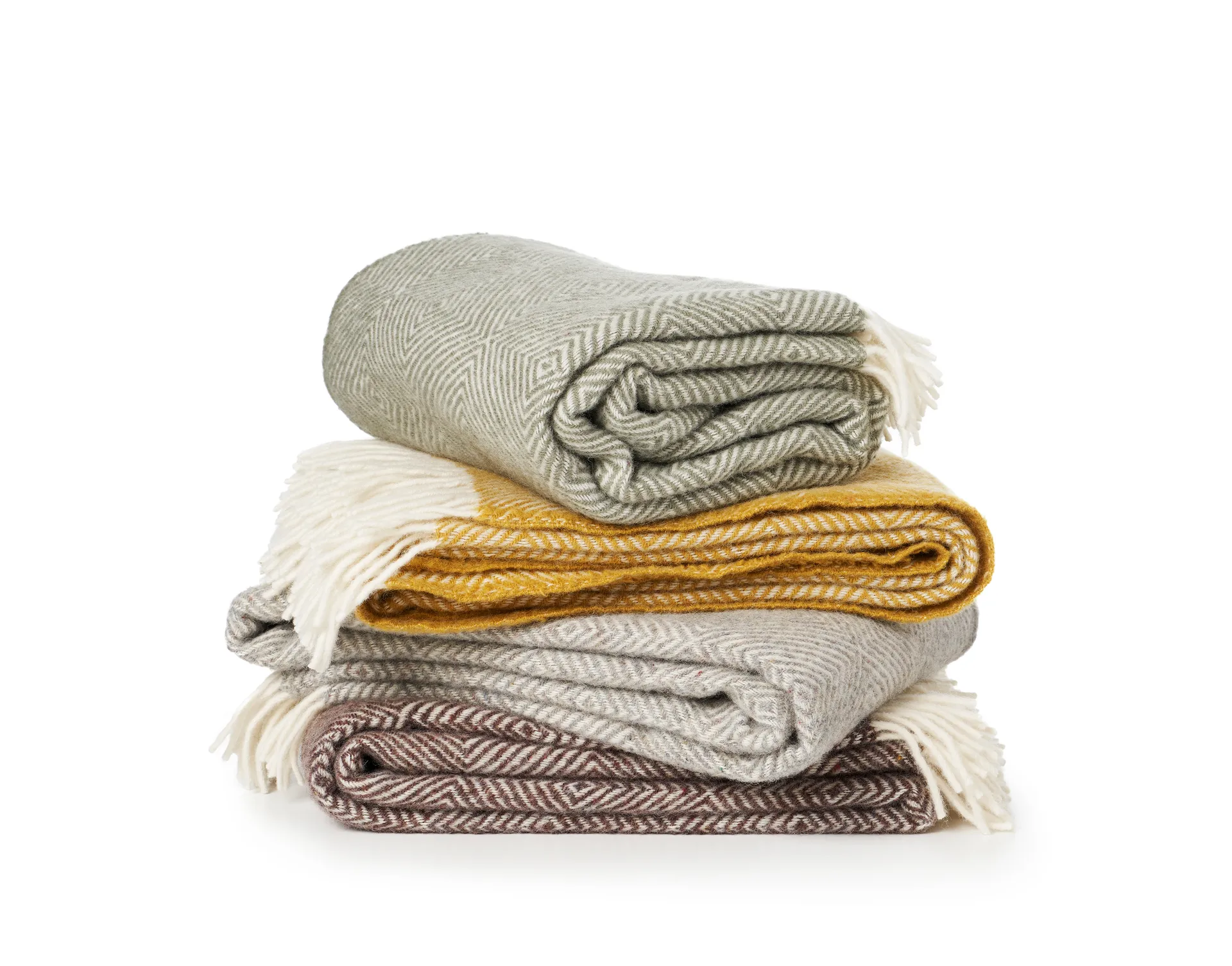 Gooseye Wolldecke 130 x 200cm, Braun Klippan Yllefabrik