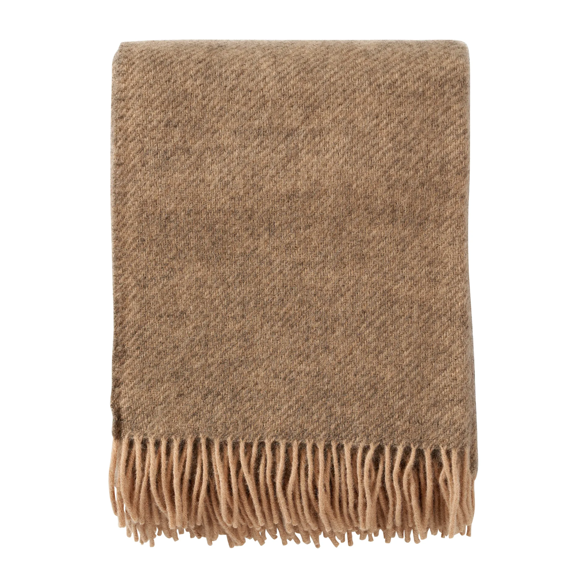 Gotland Wolldecke 130 x 200cm, Beige Klippan Yllefabrik