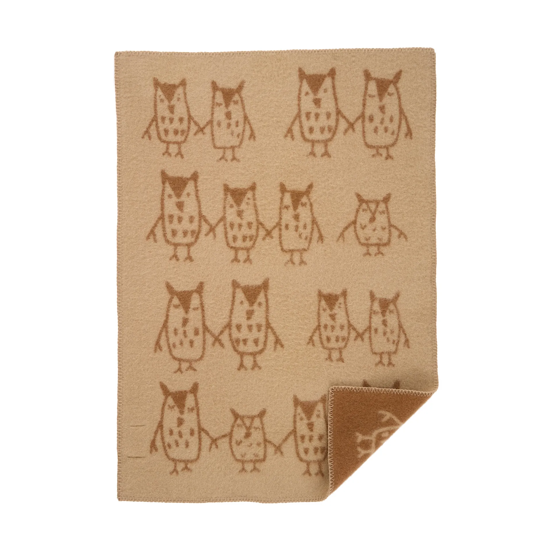 Hand in hand Babydecke 65x90 cm, Taupe Klippan Yllefabrik