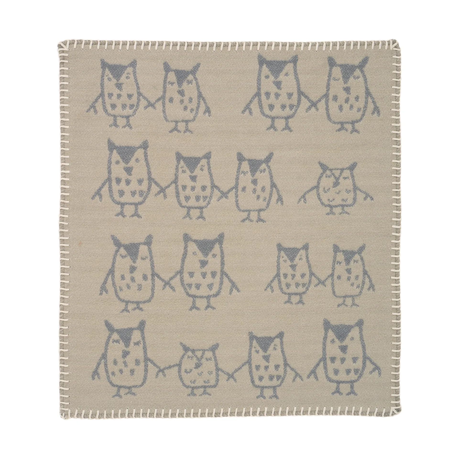 Hand in hand Schmusetuch 34x40 cm, Greige Klippan Yllefabrik