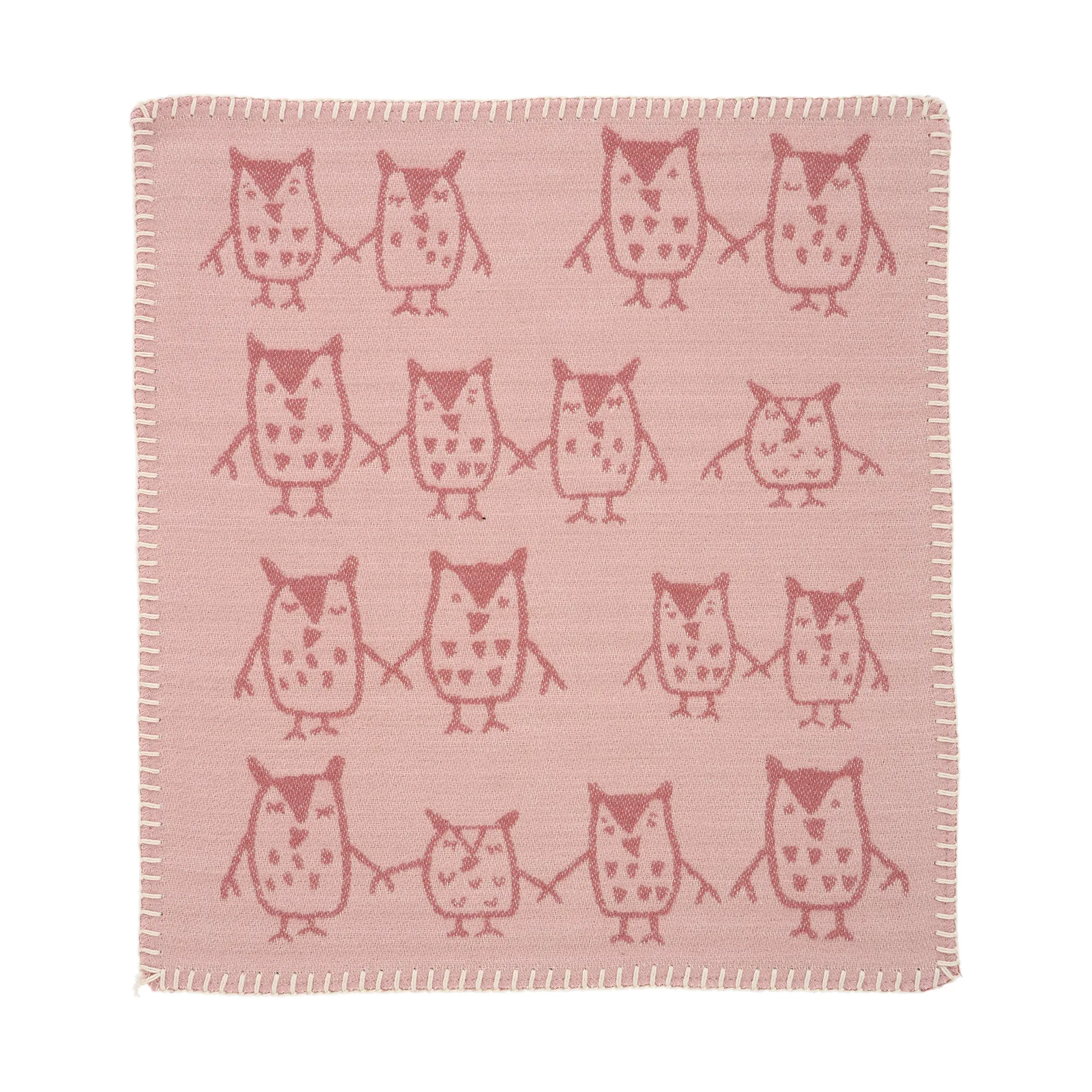 Hand in hand Schmusetuch 34x40 cm, Rose brown Klippan Yllefabrik