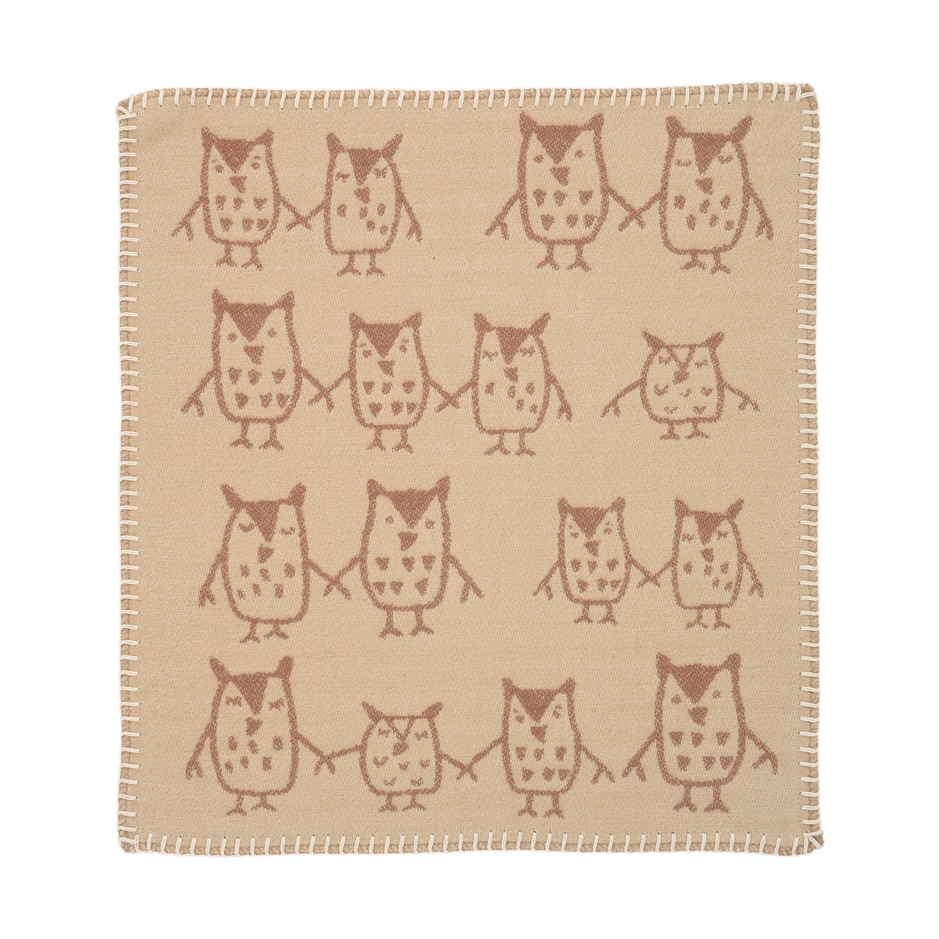 Hand in hand Schmusetuch 34x40 cm, Taupe Klippan Yllefabrik