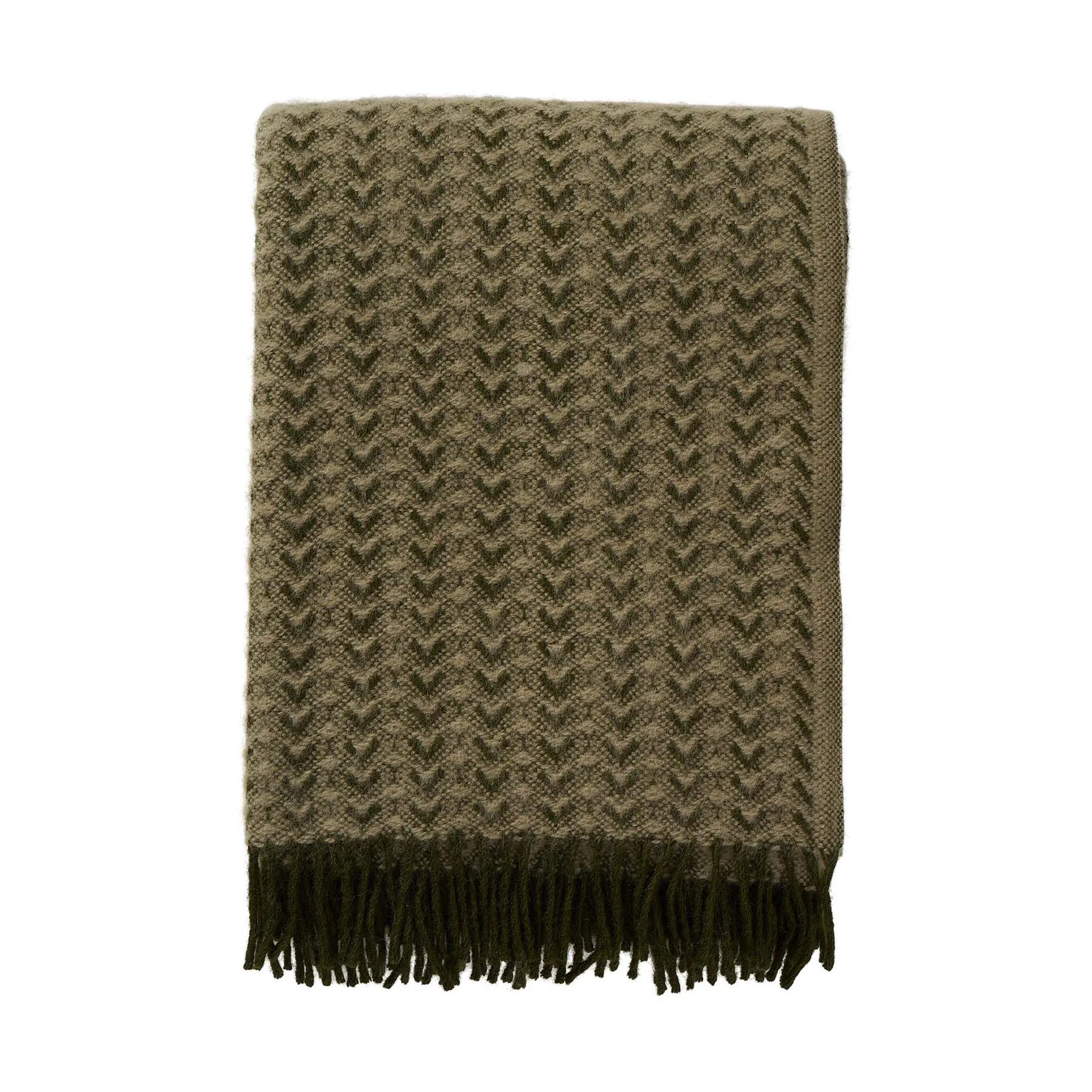 Ilse Wolldecke 130x200 cm, Wood-green Klippan Yllefabrik