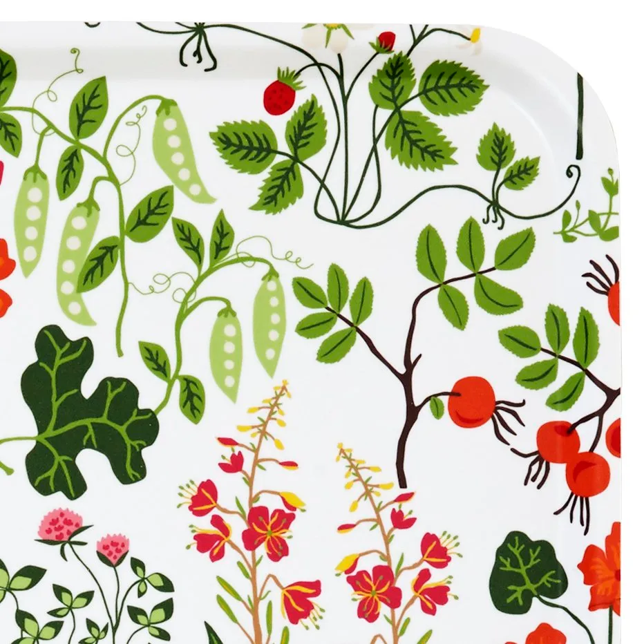 Leksand Tablett 20 x 27cm, Weiß Klippan Yllefabrik