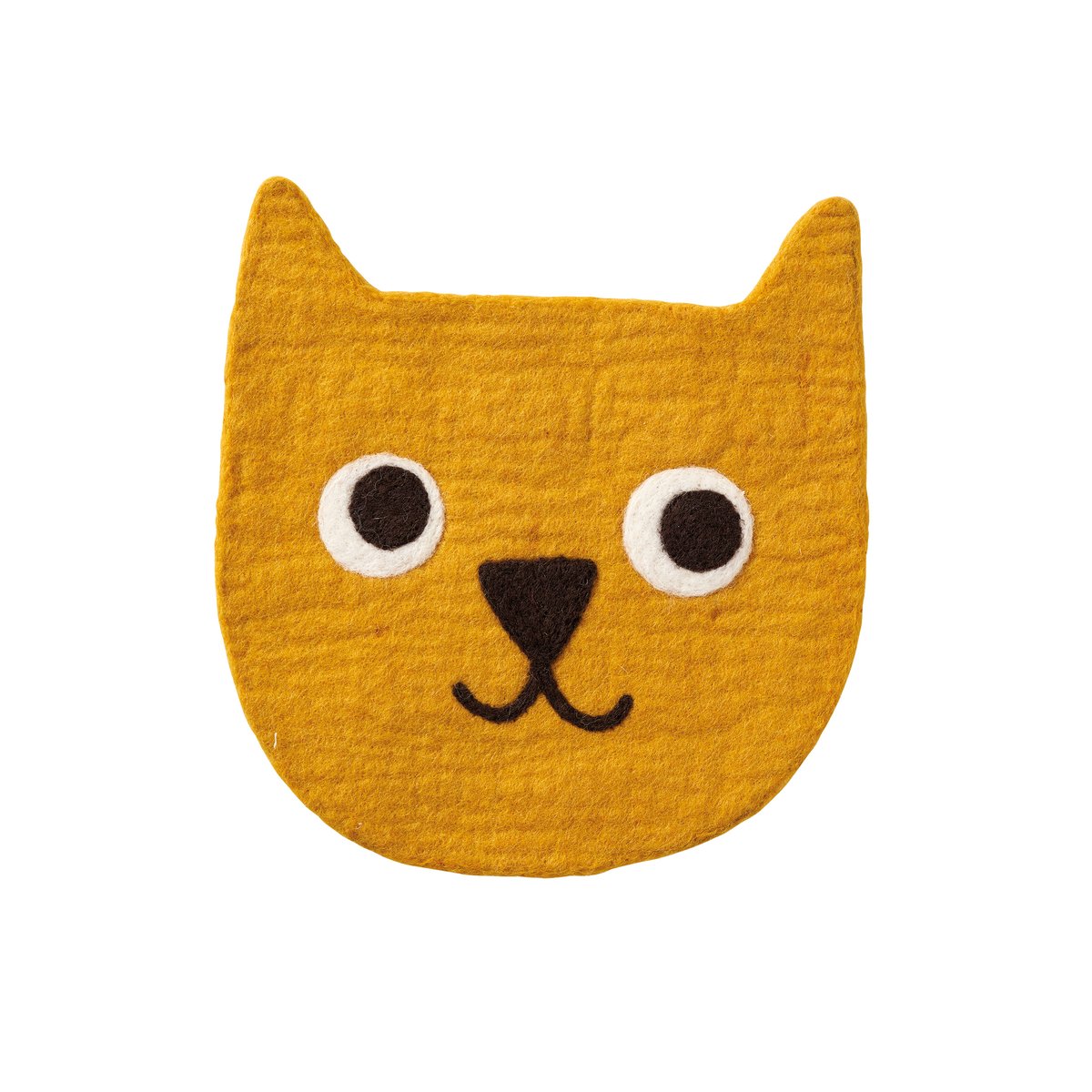 Klippan Yllefabrik Little Bear Sitzunterlage Gelb | Skandinavisches Design | Kinderzimmerdekoration | Gelb
