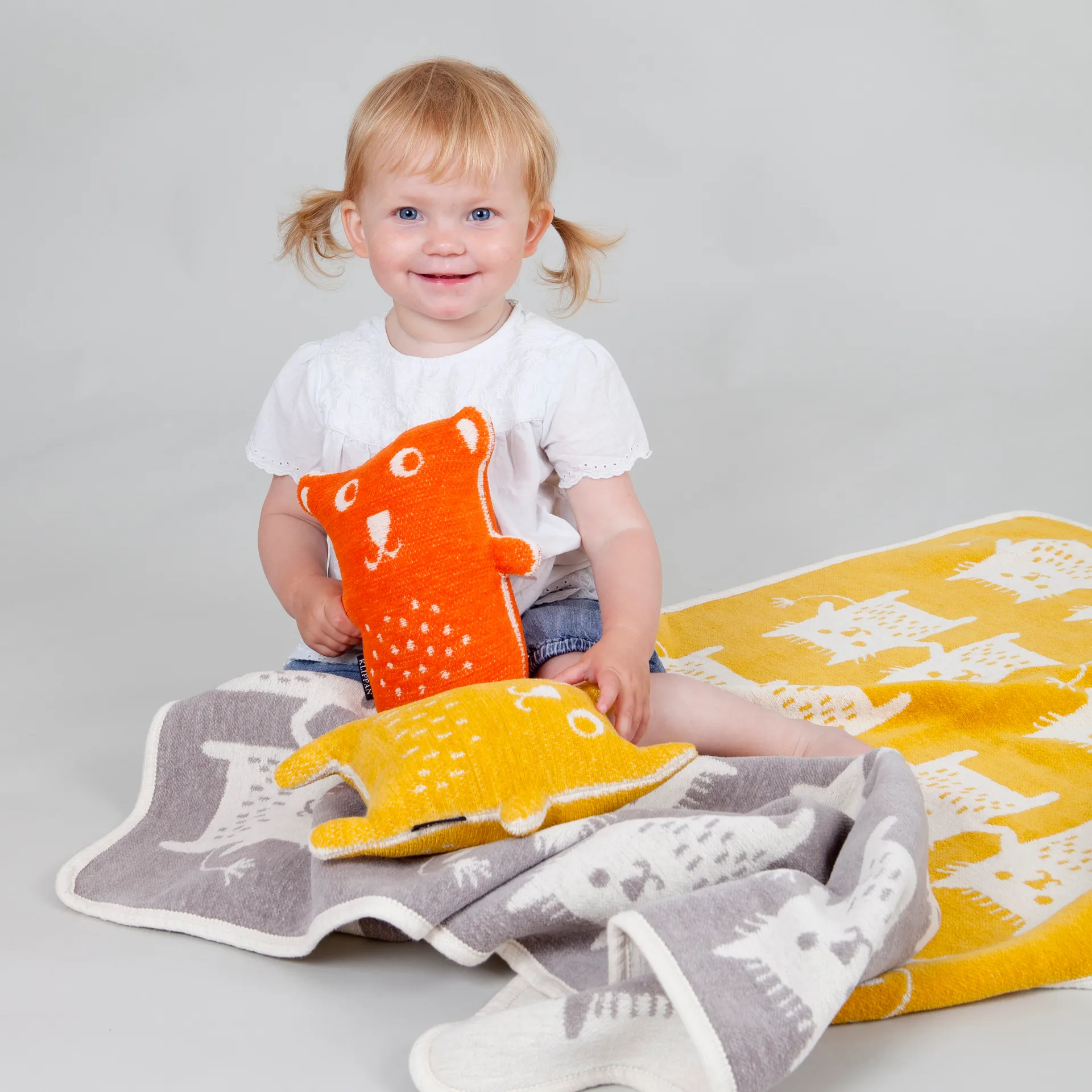 Little Me Babydecke, Gelb Klippan Yllefabrik