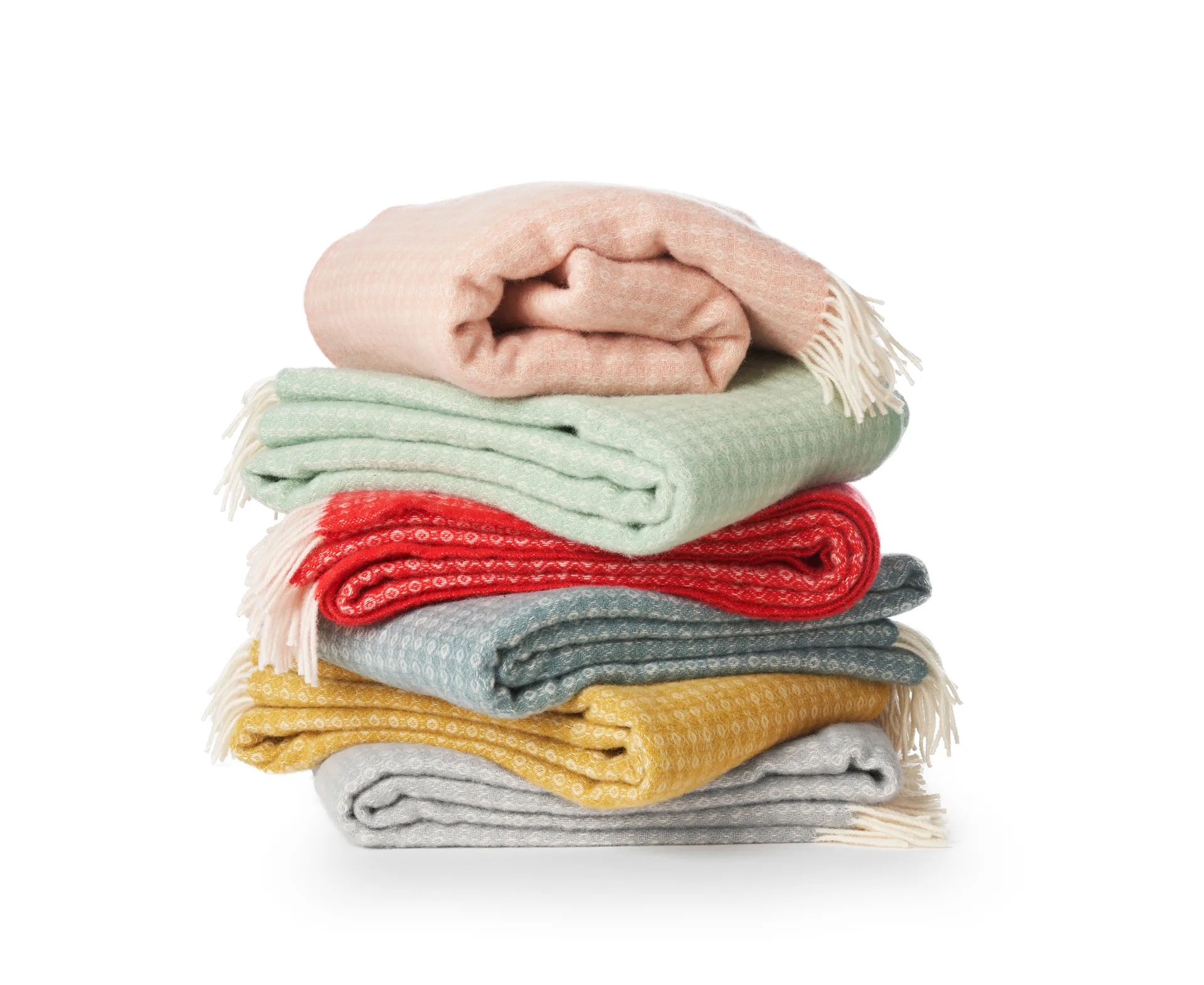 Loop Wolldecke 130 x 200cm, Mustard (gelb) Klippan Yllefabrik