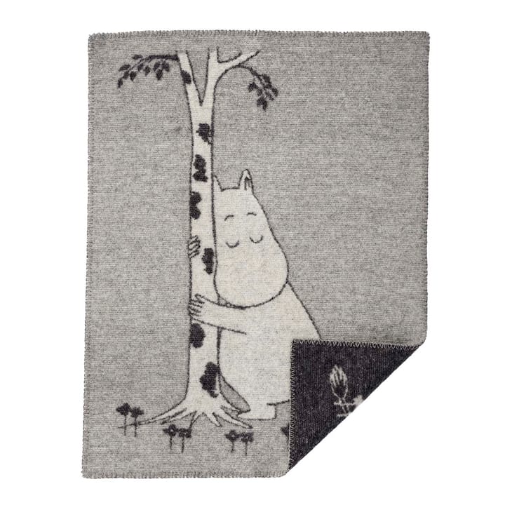 Moomin Tree Hug Kinderdecke - Grau - Klippan Yllefabrik