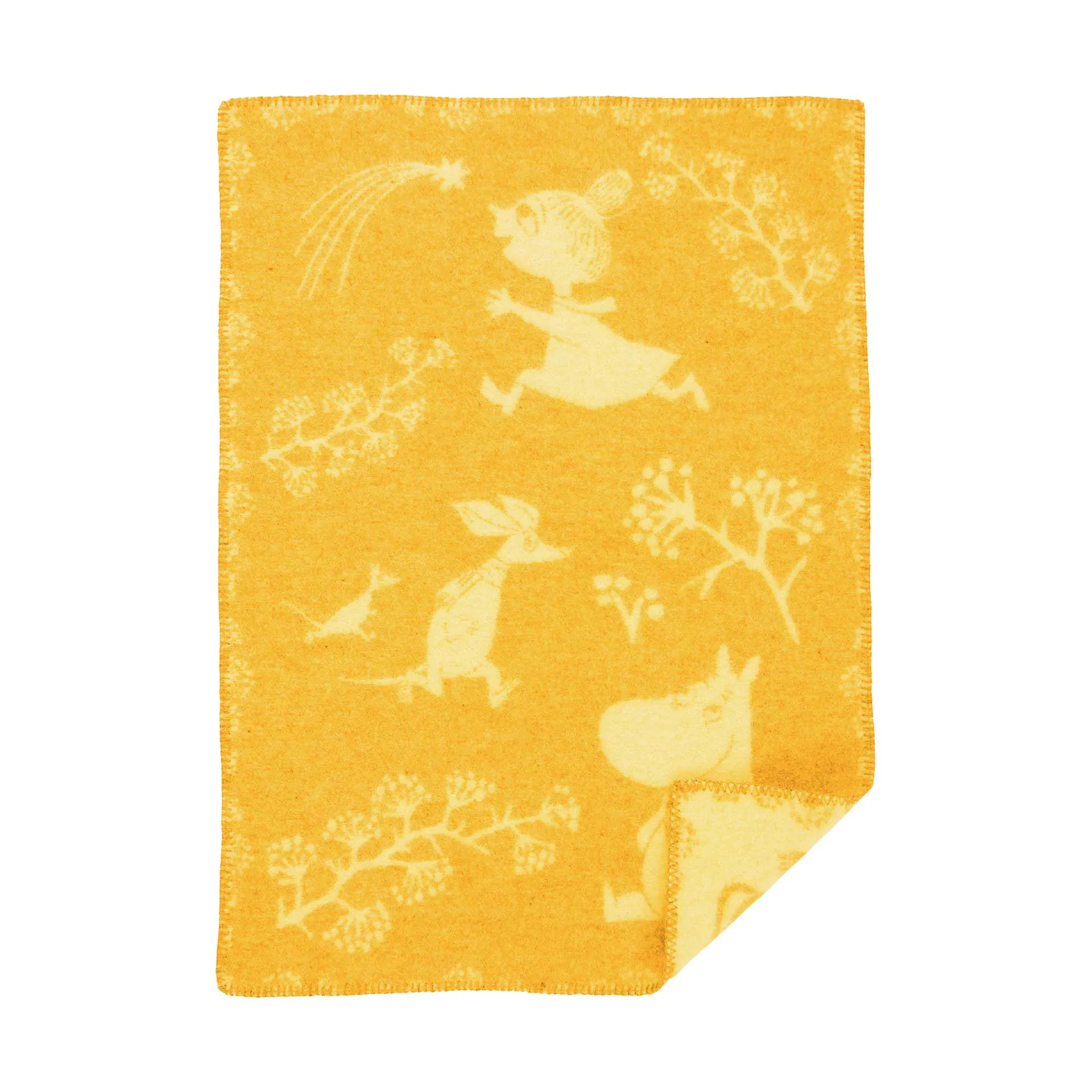 Moomin Winterland Babydecke 65x90 cm, Winter sun Klippan Yllefabrik