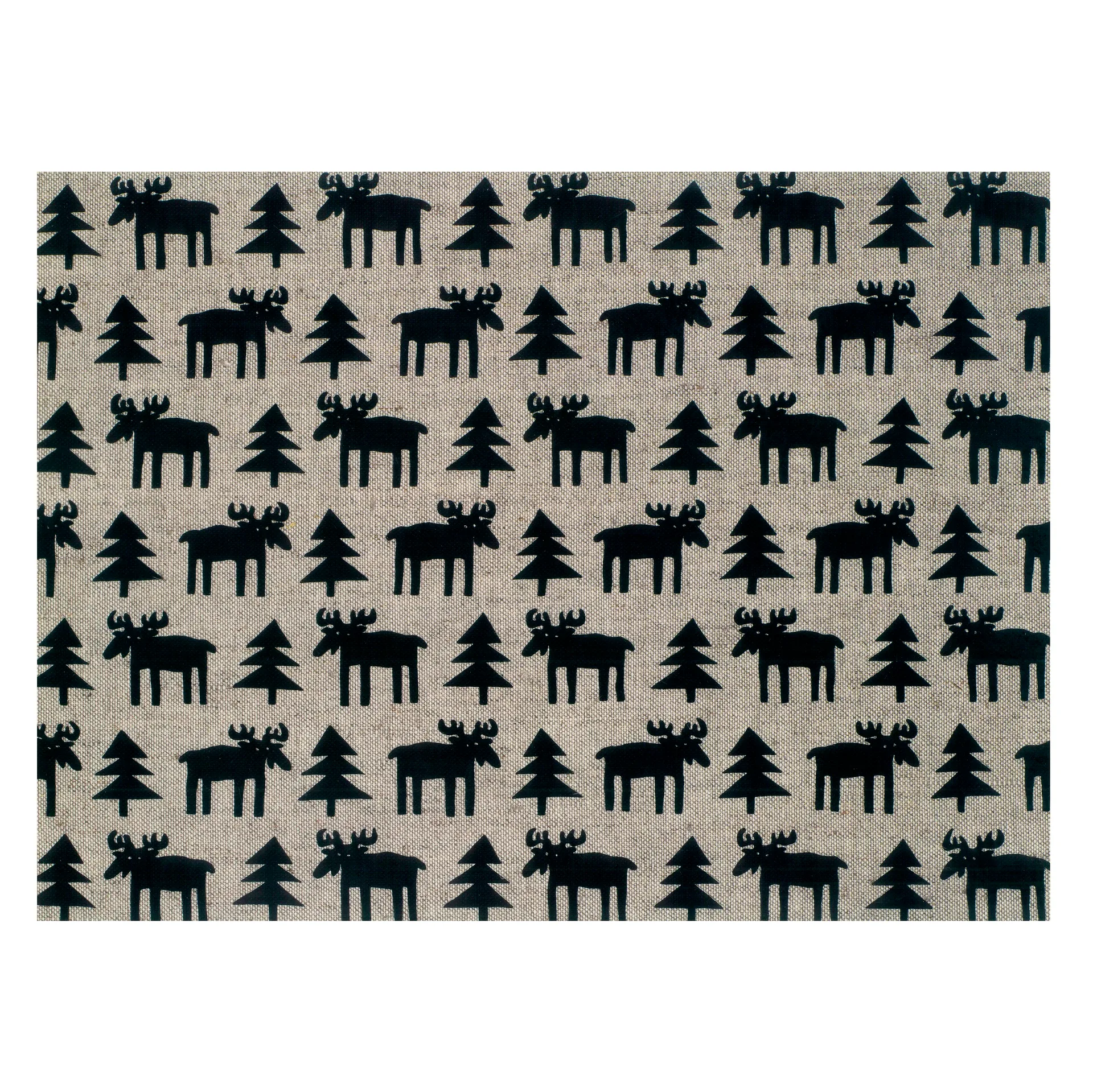 Moose Platzdecke, Beige-schwarz Klippan Yllefabrik