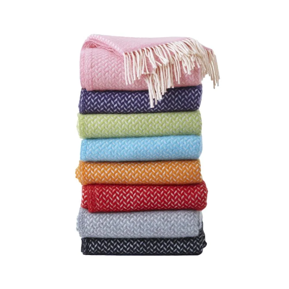 Polka Wolldecke, Grau Klippan Yllefabrik