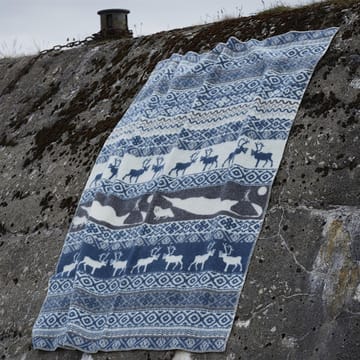 Sarek Wolldecke - Grau-blau - Klippan Yllefabrik