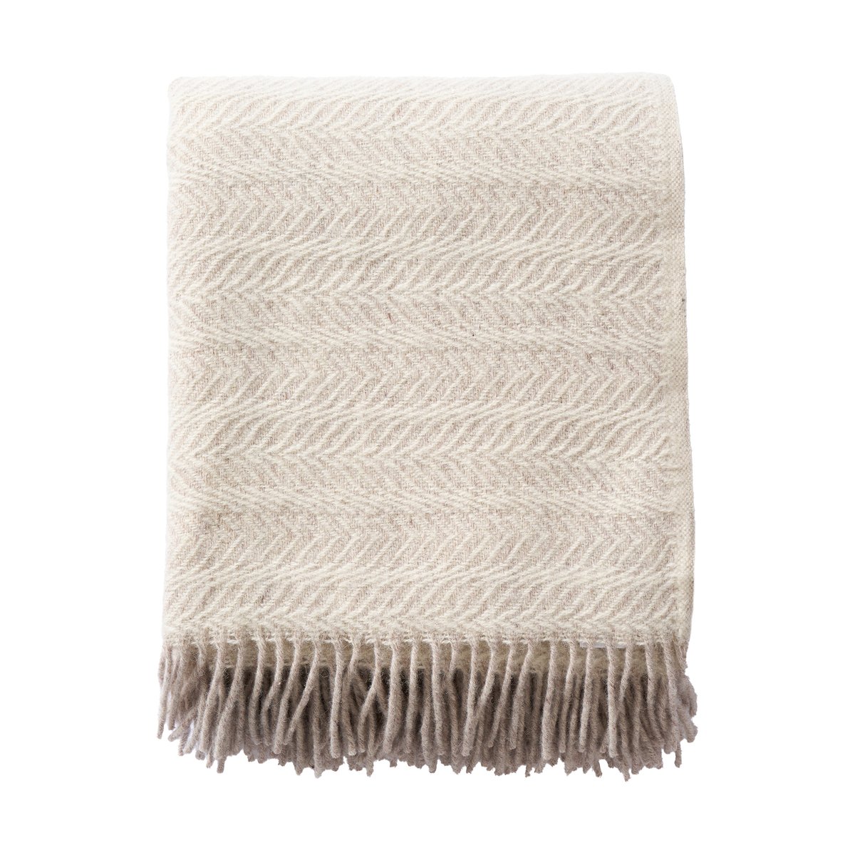 Klippan Yllefabrik Skanör Decke 130x180 cm Beige