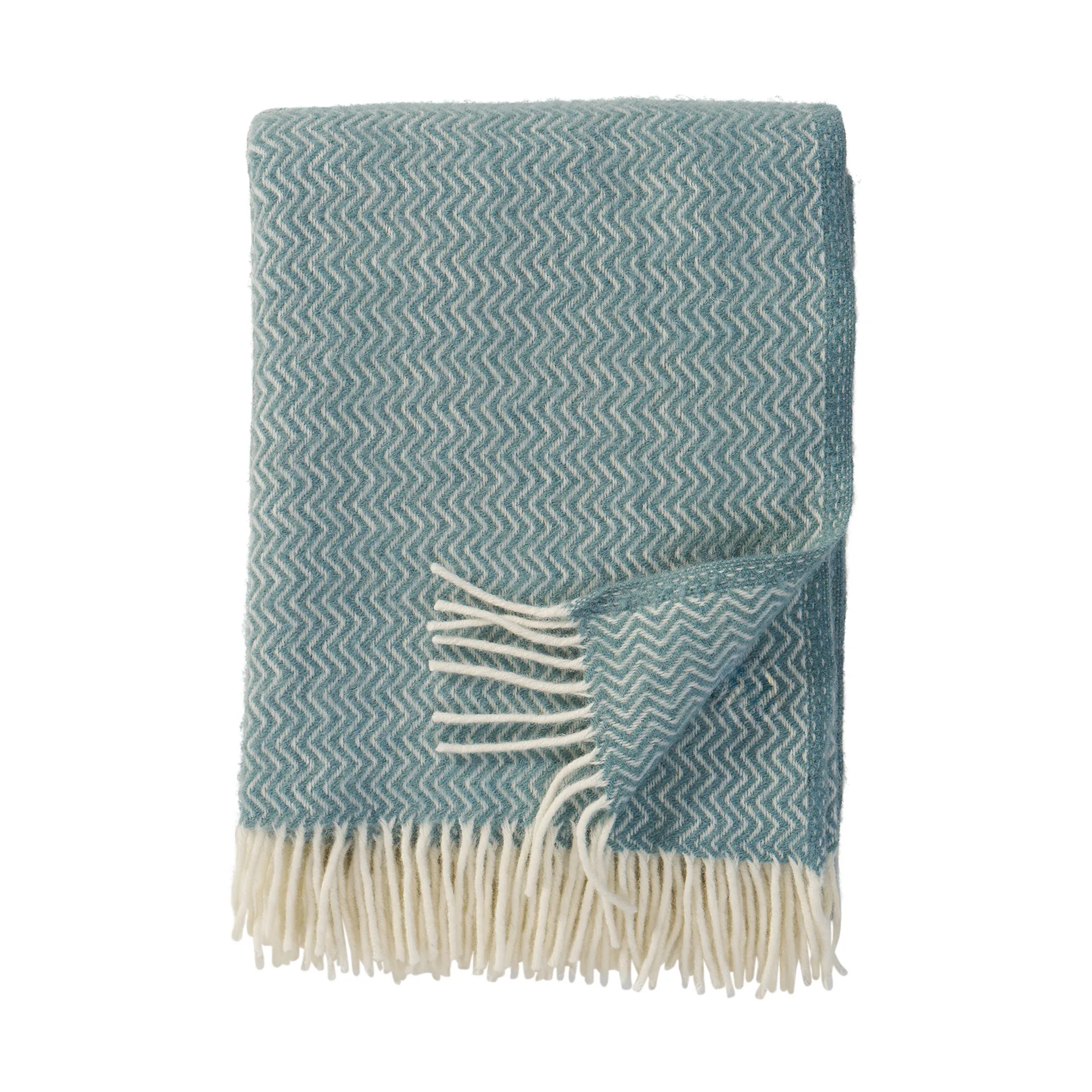 Sorbet Wolldecke 130x200 cm, Silky blue Klippan Yllefabrik