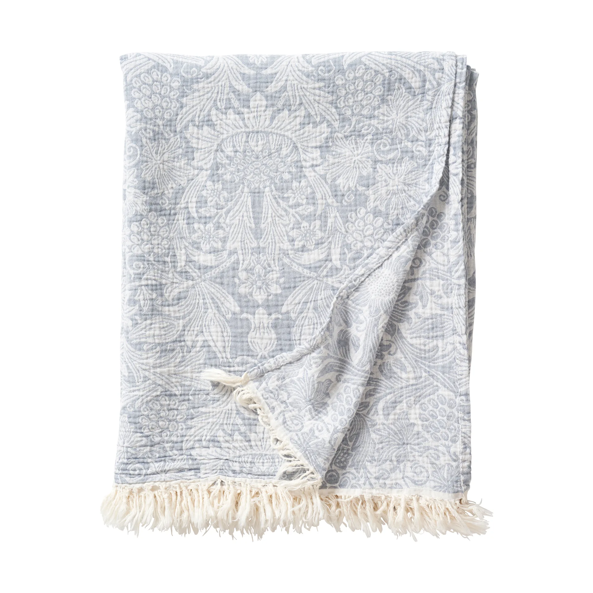 Sunflower Baumwolldecke 140x200cm, Dark denim Klippan Yllefabrik