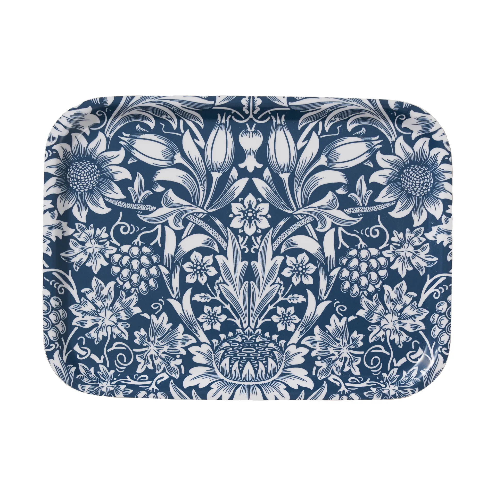 Sunflower Tablett 20x27cm, Dark denim Klippan Yllefabrik