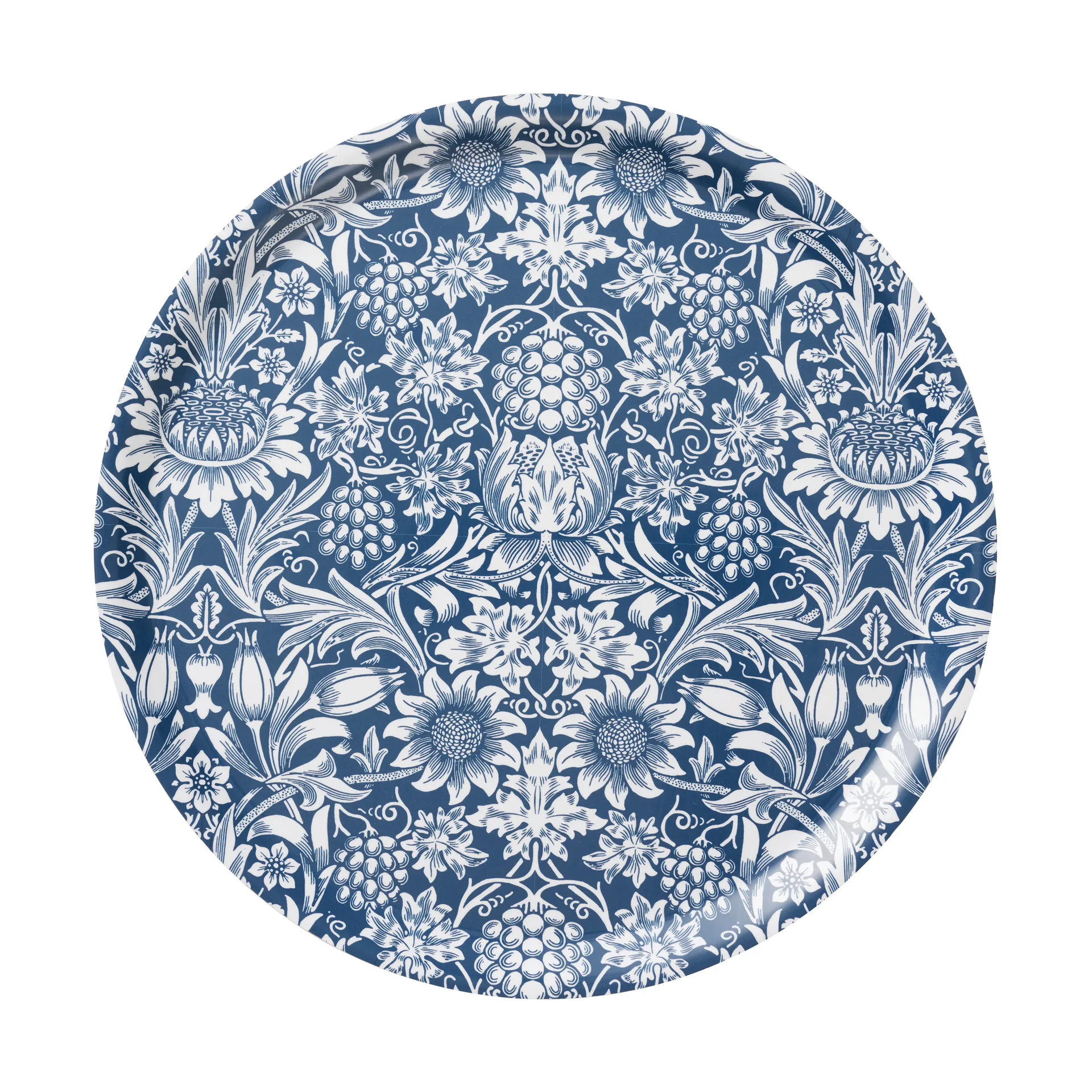 Sunflower Tablett Ø38cm, Dark denim Klippan Yllefabrik