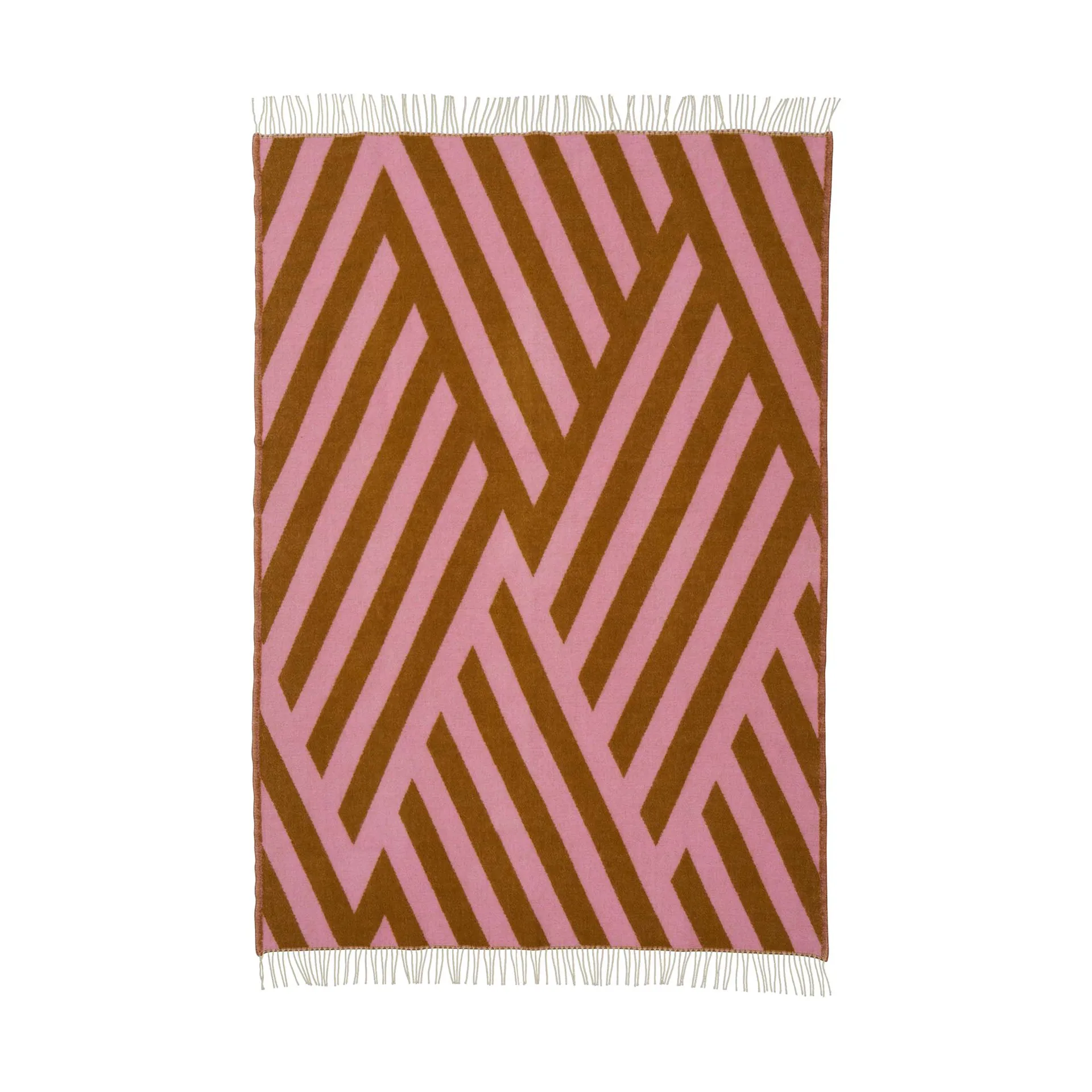 Tangent Wolldecke 130x200 cm, Pink-carmel Klippan Yllefabrik