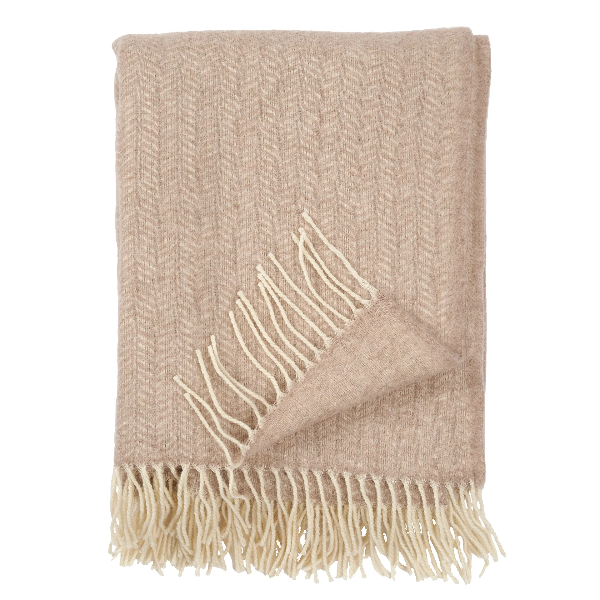 Tippy Wolldecke, Beige melange Klippan Yllefabrik