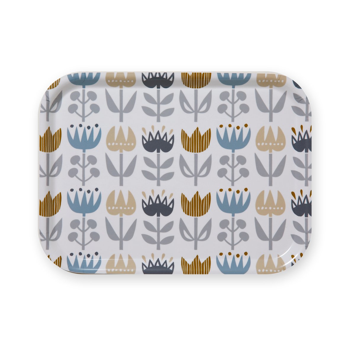 Klippan Yllefabrik Tulip kleines Tablett 20x27 cm Grey