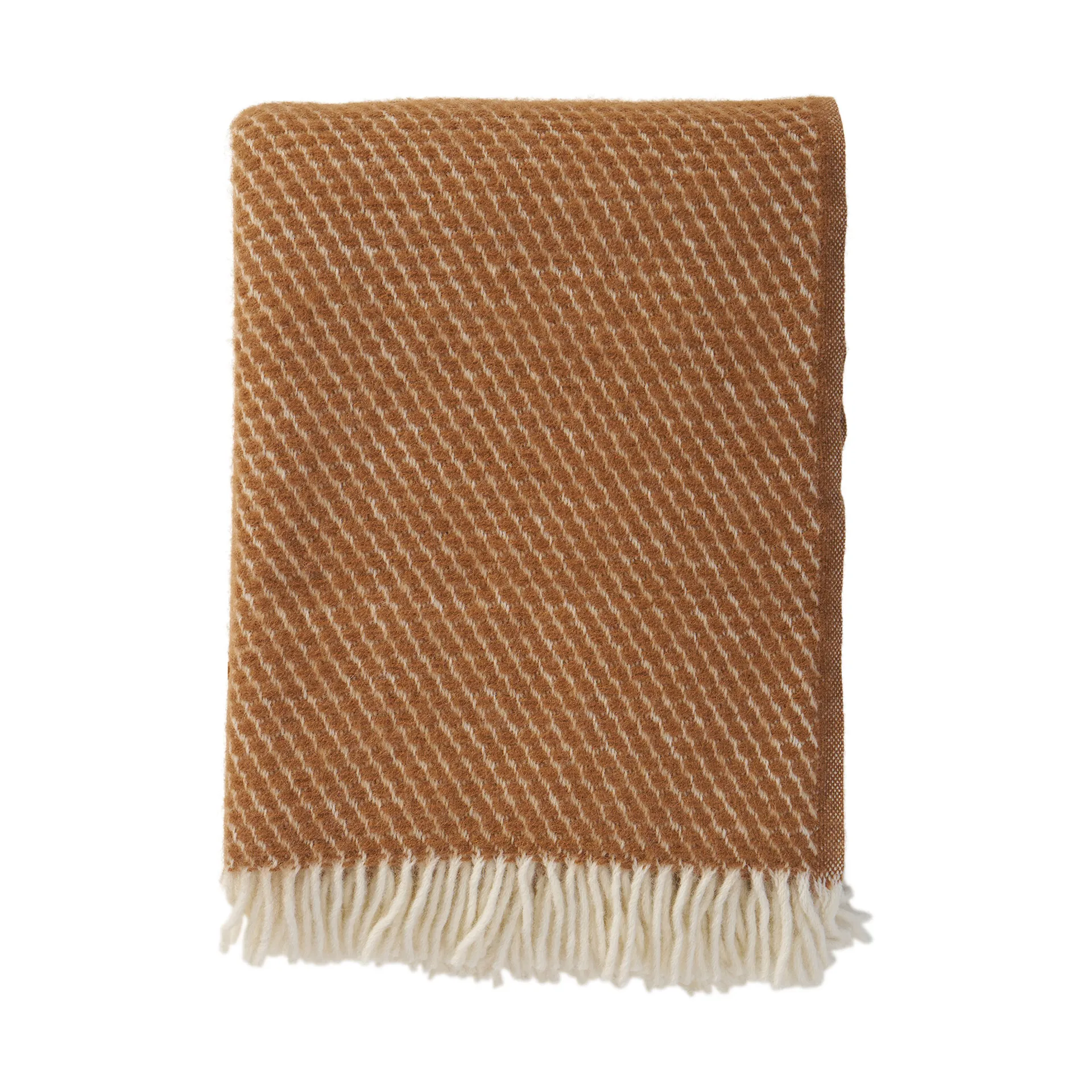 Velvet Wolldecke, Mocha mousse Klippan Yllefabrik