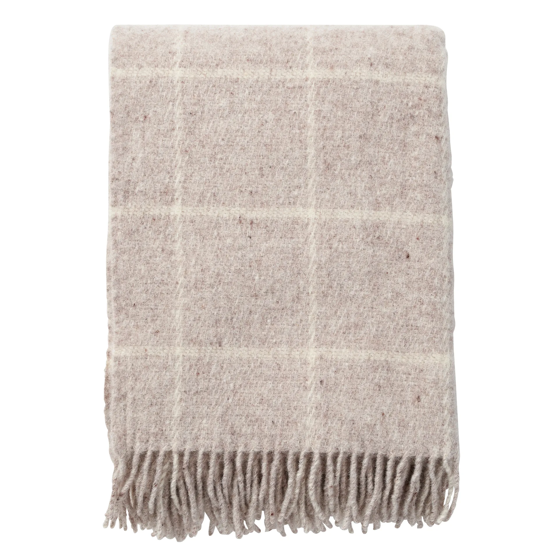 Vinga Wolldecke, Beige Klippan Yllefabrik