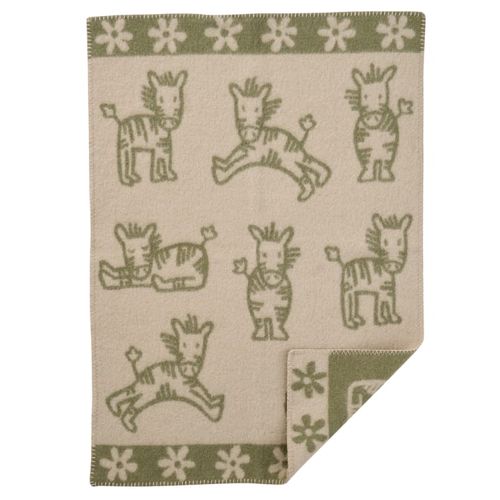 Whinny Kinderdecke 65 x 90cm - Khaki - Klippan Yllefabrik