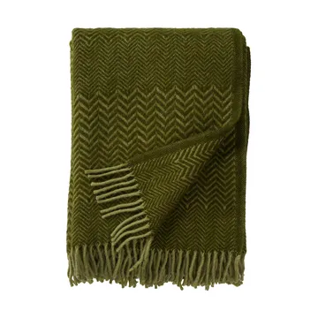 Zigzag Wolldecke 130x200 cm - Basil - Klippan Yllefabrik
