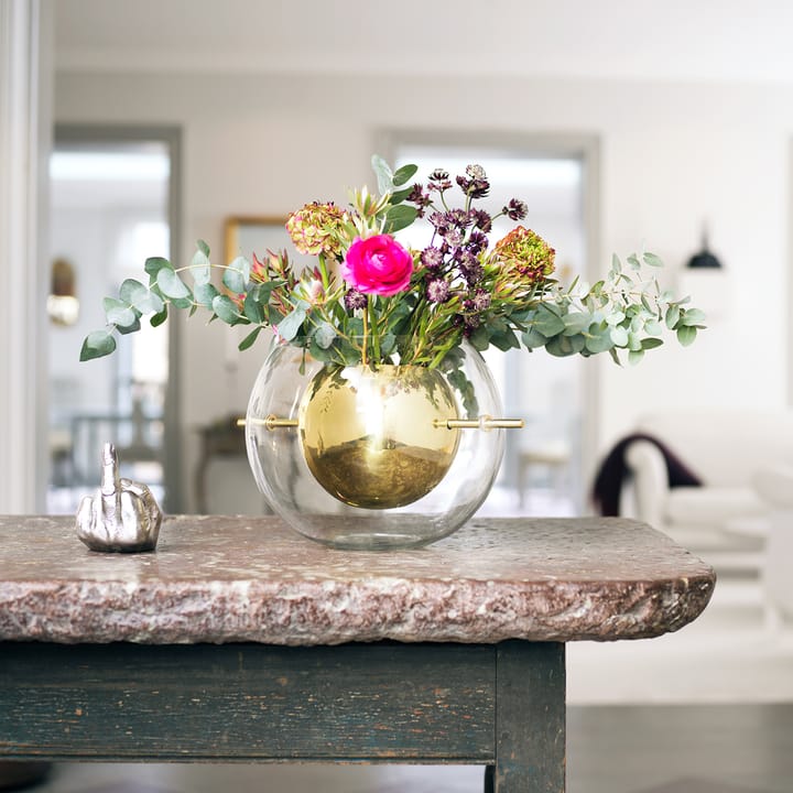 Alba Vase rund, Messing KLONG