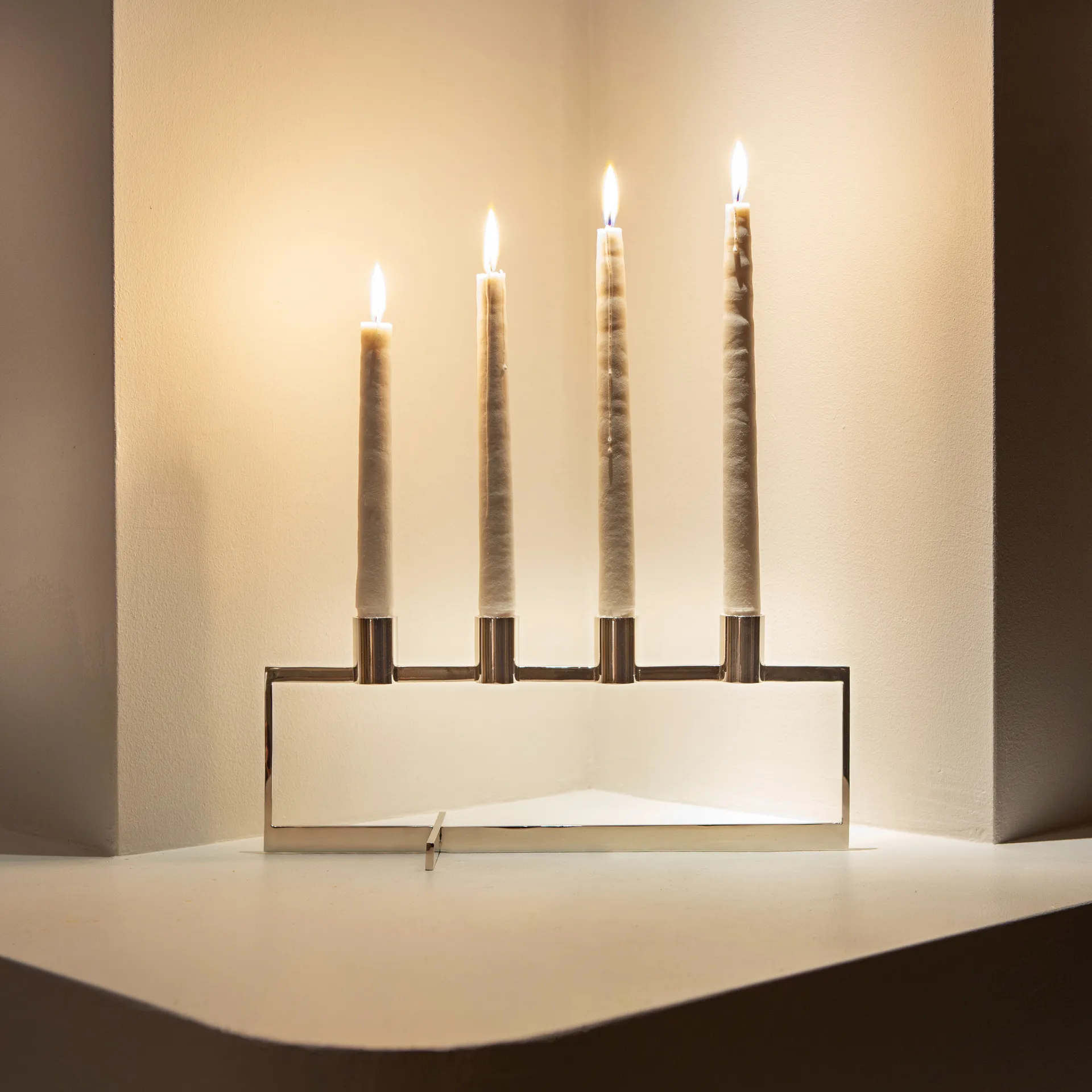 Anno Domini Adventskerzenhalter, Edelstahl KLONG