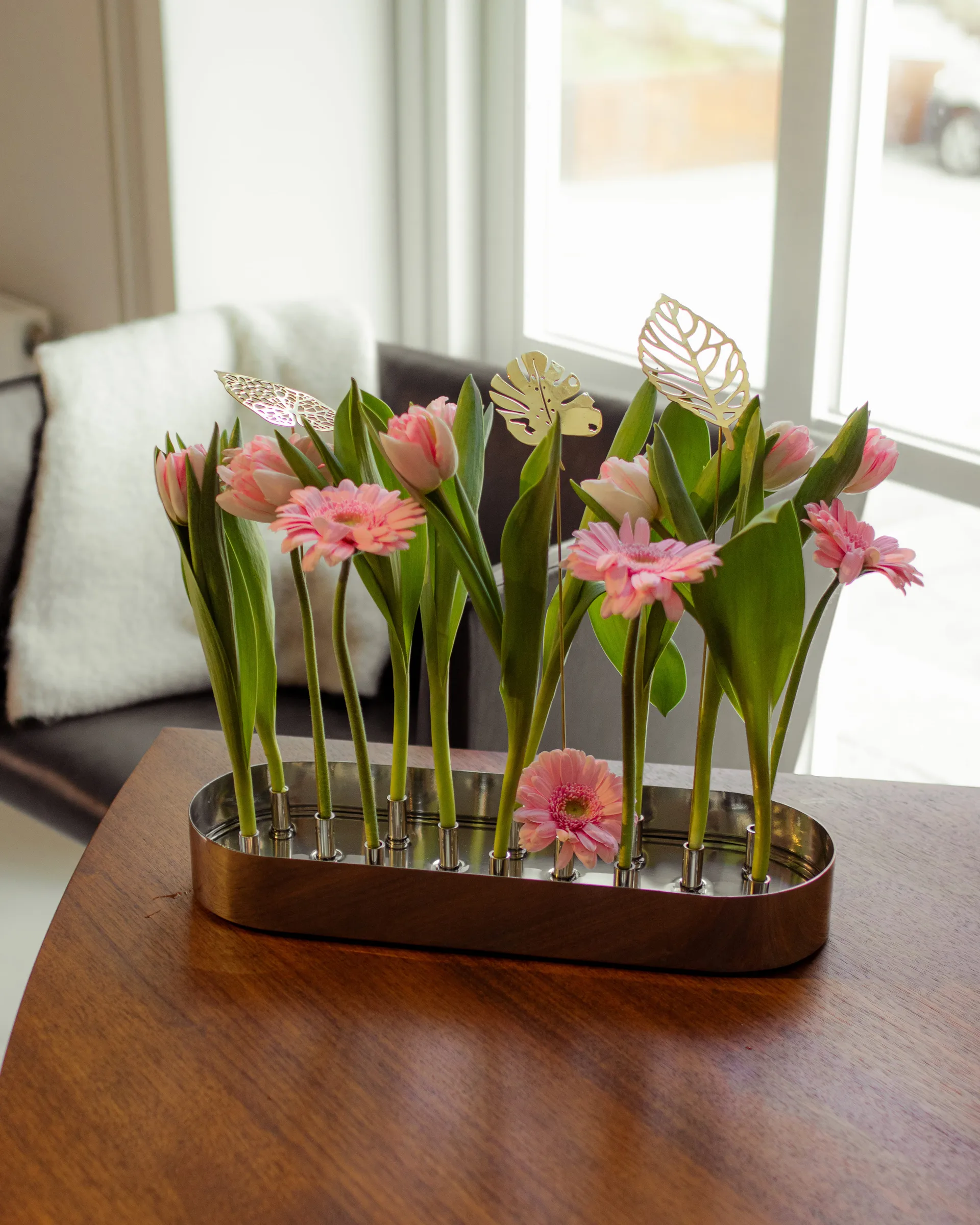 Brass leaves Dekoration 2er-Pack, Water KLONG