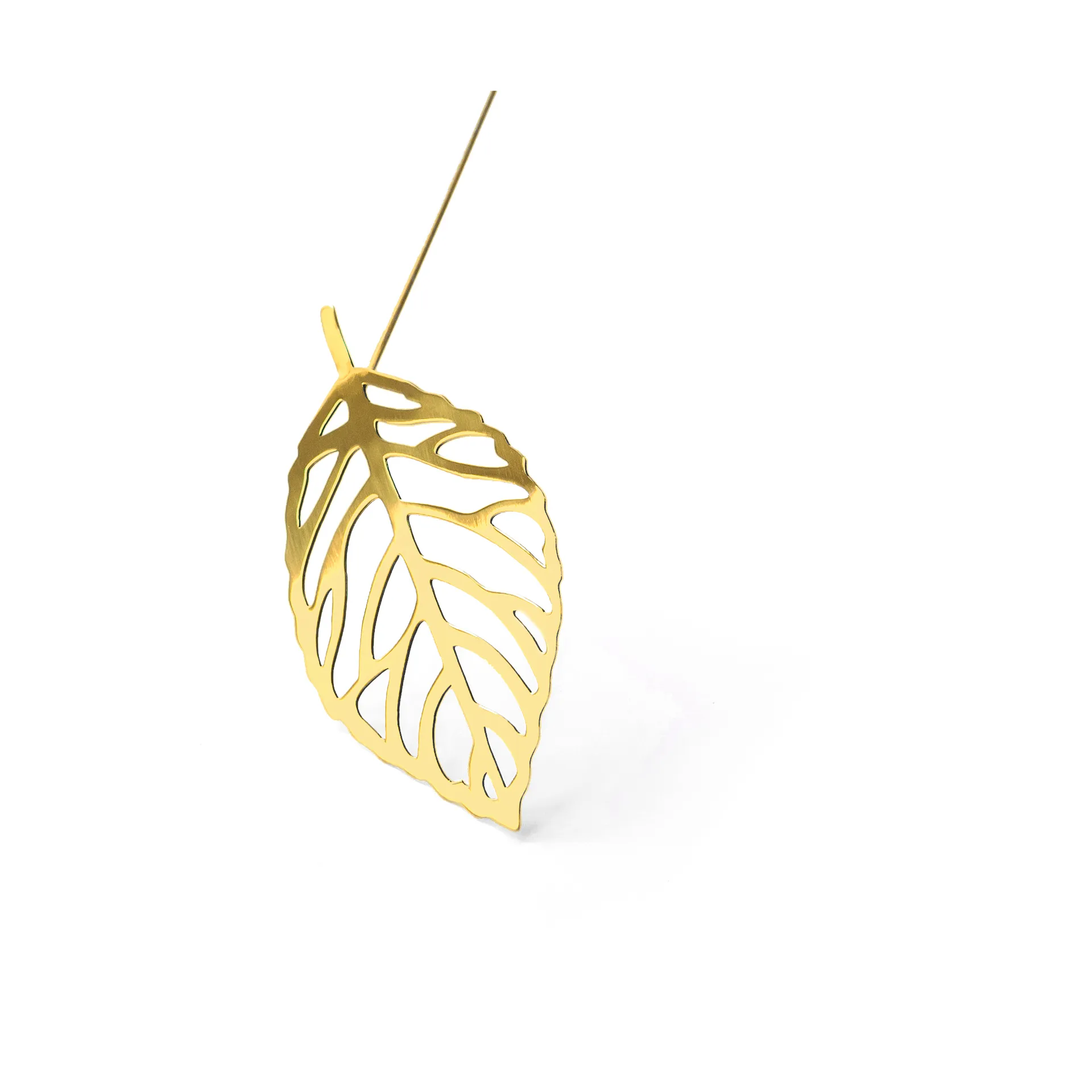 Brass leaves Dekoration 2er-Pack, Wood KLONG