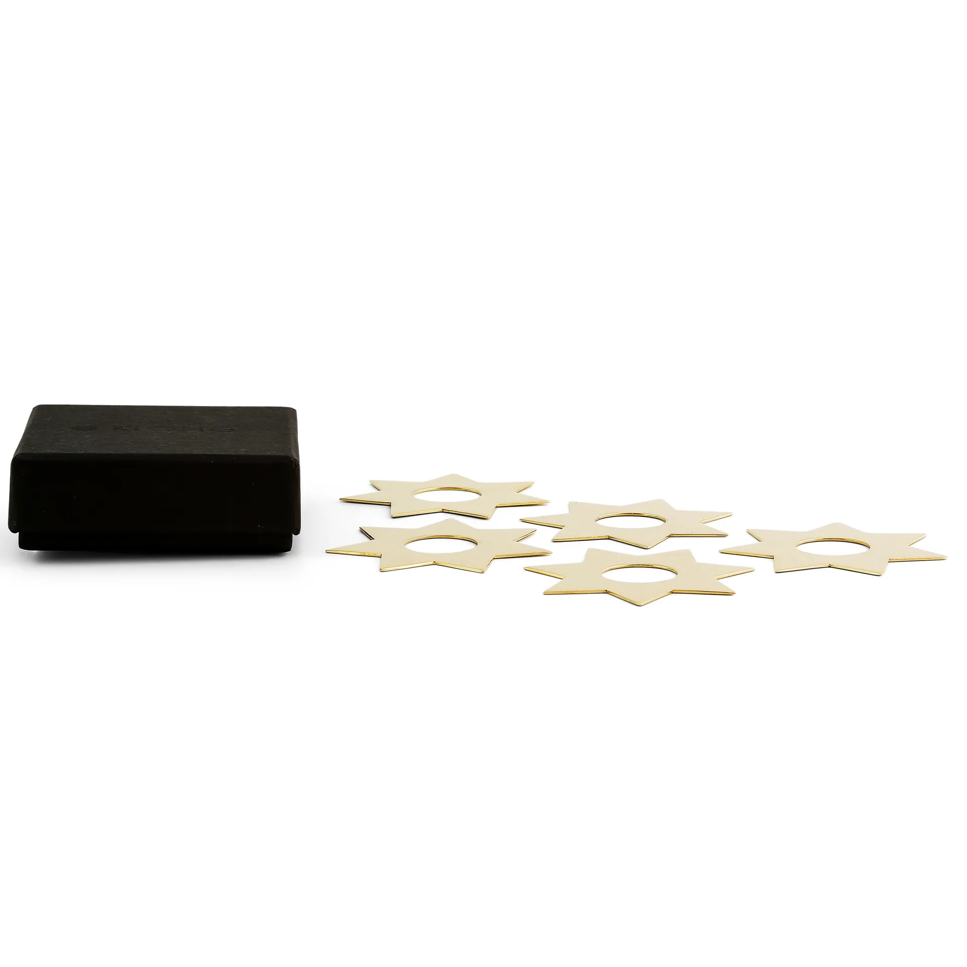 Constella Manschetten Sterne 5er Pack, Messing KLONG