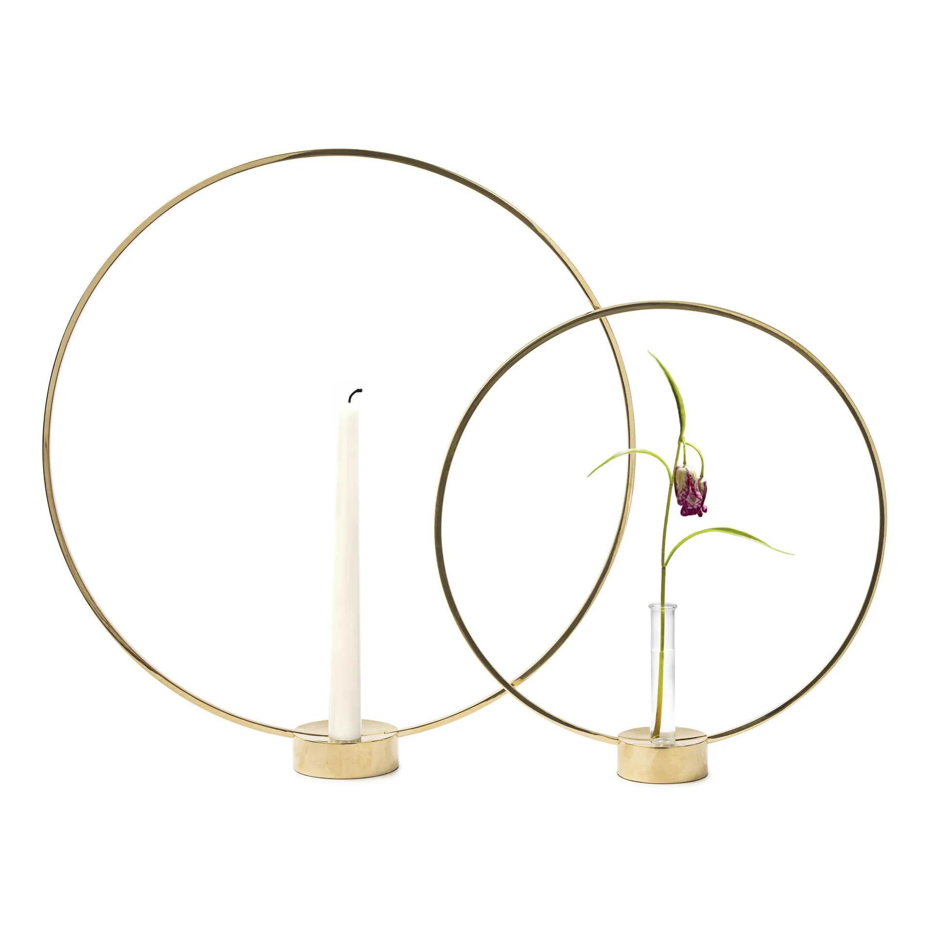 Gloria Kerzenhalter, klein, Messing KLONG