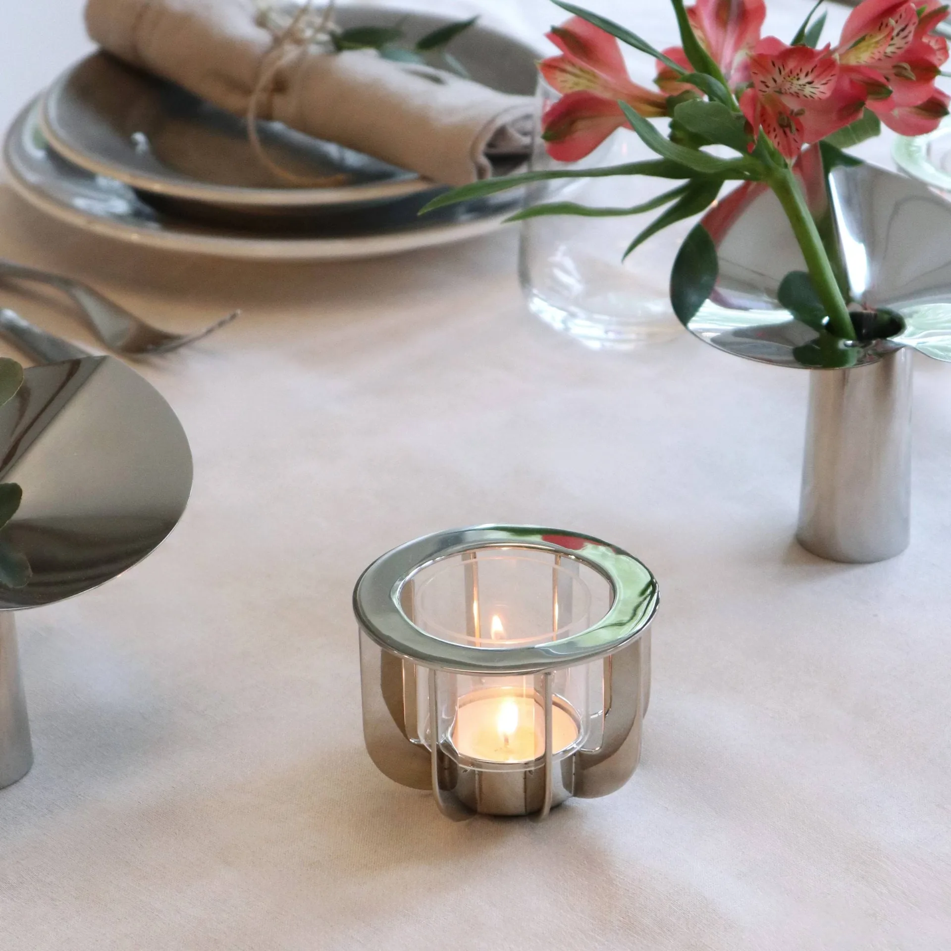 Jazz Windlicht, Nickel KLONG