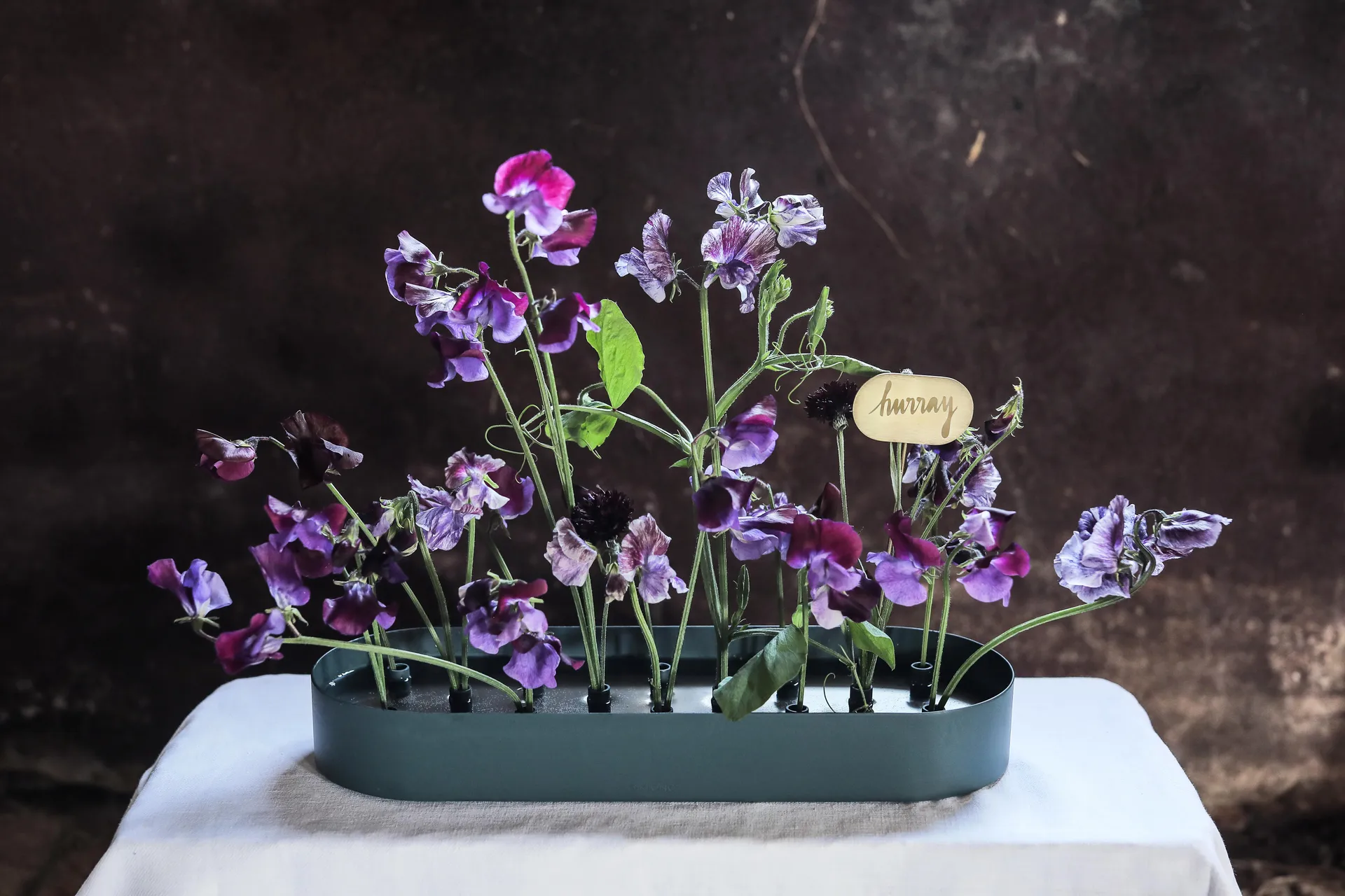 Jubel multifunktionelle Vase 45 x 14cm, Steel-blue KLONG