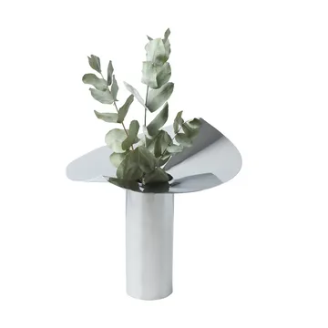 Löv Vase/Kerzenhalter - Edelstahl, 22.5 cm - KLONG
